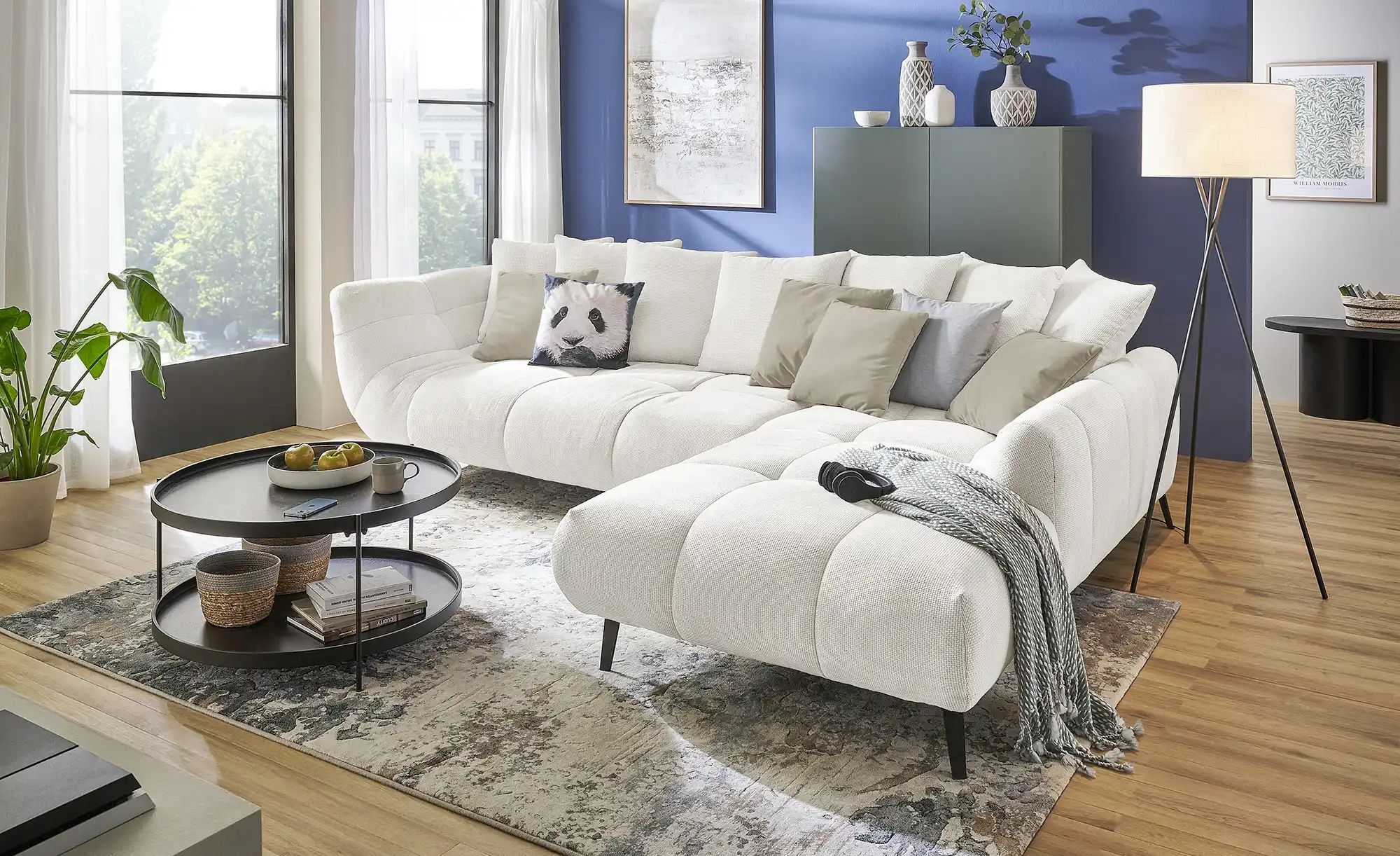 Thumbnail - bobb Ecksofa  Bellani III ¦ creme ¦ Maße (cm): B: 318 H: 90 T: 218.0 Polstermöbel > Sofas > Ecksofas - Höffner