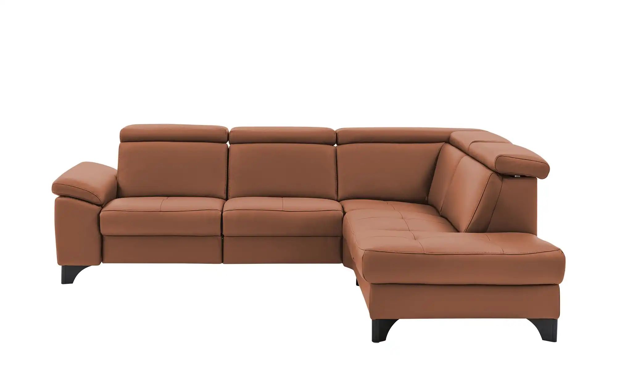 meinSofa Ecksofa Echtleder Linda ¦ braun ¦ Maße (cm): B: 261 H: 98 T: 209 P günstig online kaufen