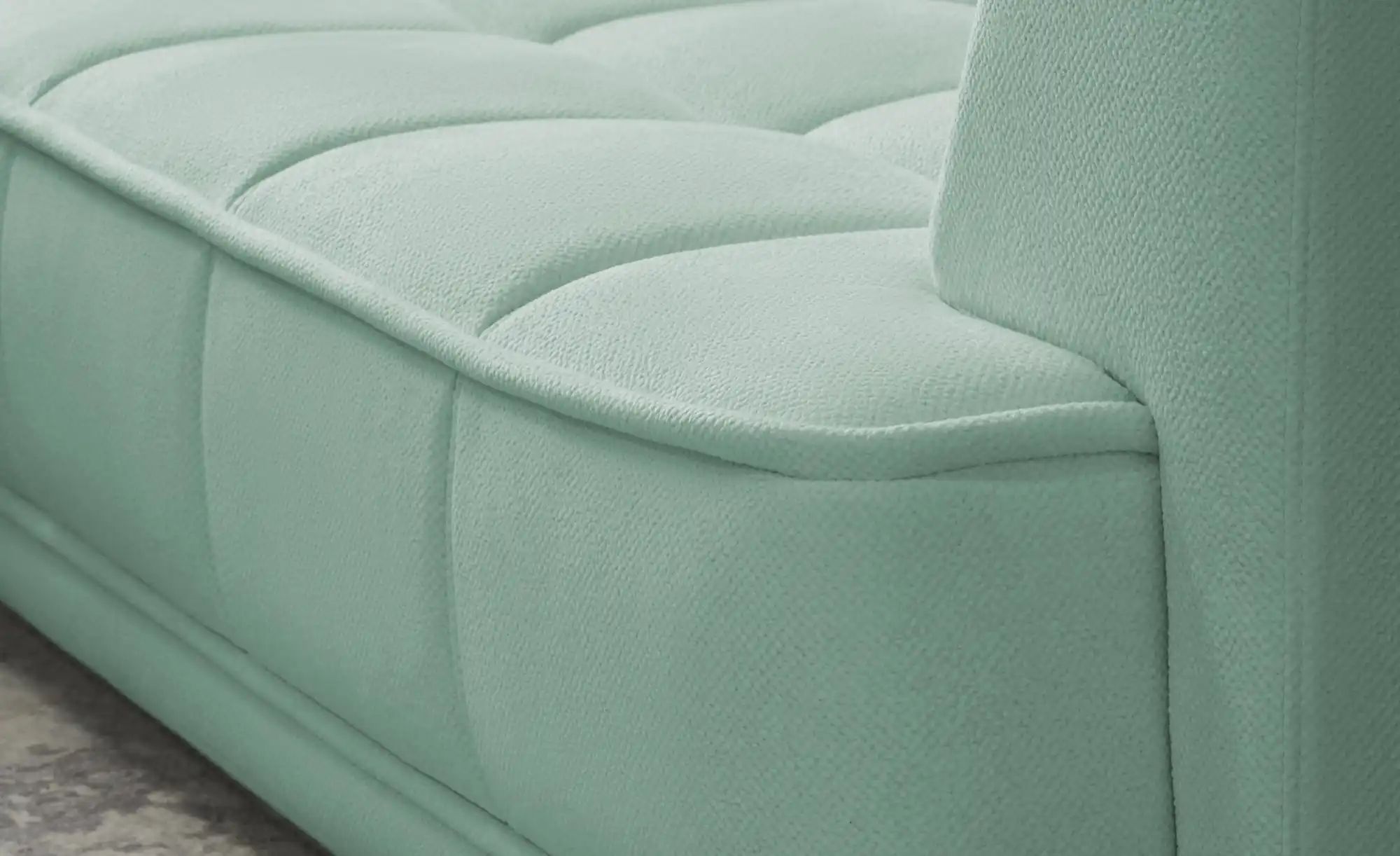 Thumbnail - switch Ecksofa  Tiga ¦ grün ¦ Maße (cm): B: 285 H: 88 T: 205.0 Polstermöbel > Sofas > Ecksofas - Höffner