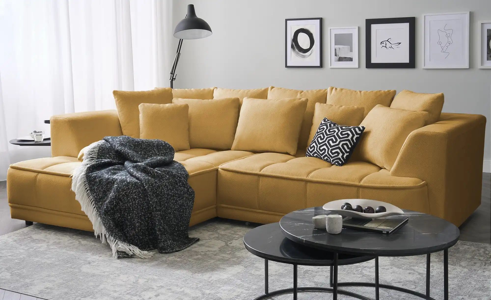 Thumbnail - switch Ecksofa Tiga ¦ gelb ¦ Maße (cm): B: 285 H: 88 T: 205.0 Polstermöbel > Sofas > Ecksofas - Höffner