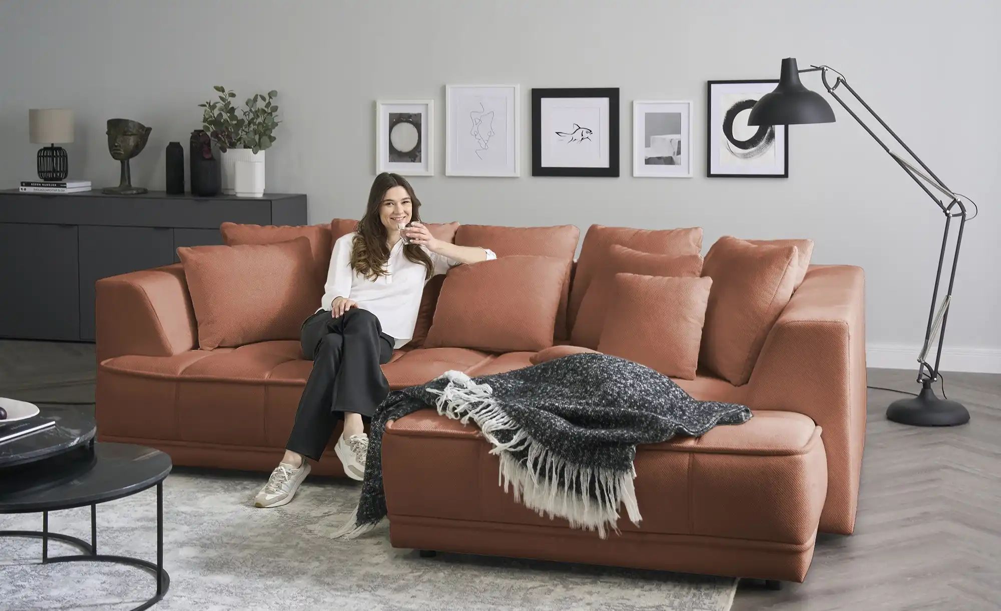 Thumbnail - switch Ecksofa  Tiga ¦ braun ¦ Maße (cm): B: 285 H: 88 T: 205.0 Polstermöbel > Sofas > Ecksofas - Höffner