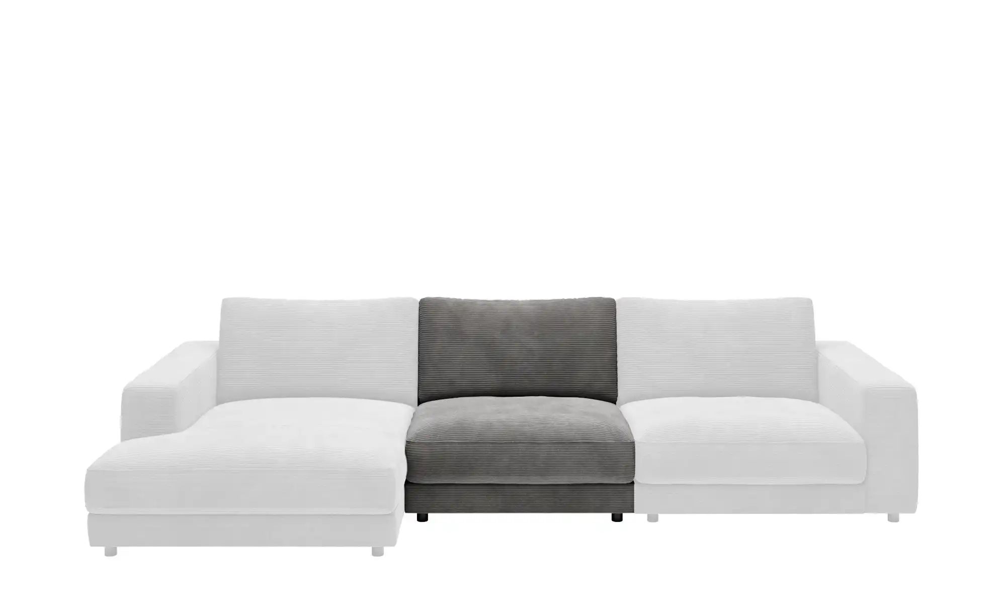 Thumbnail - Jette Home Element Einsitzer ohne Armlehne in Cord Sila ¦ grau ¦ Maße (cm): B: 100 H: 85 T: 127.0 Polstermöbel > Sofas >...