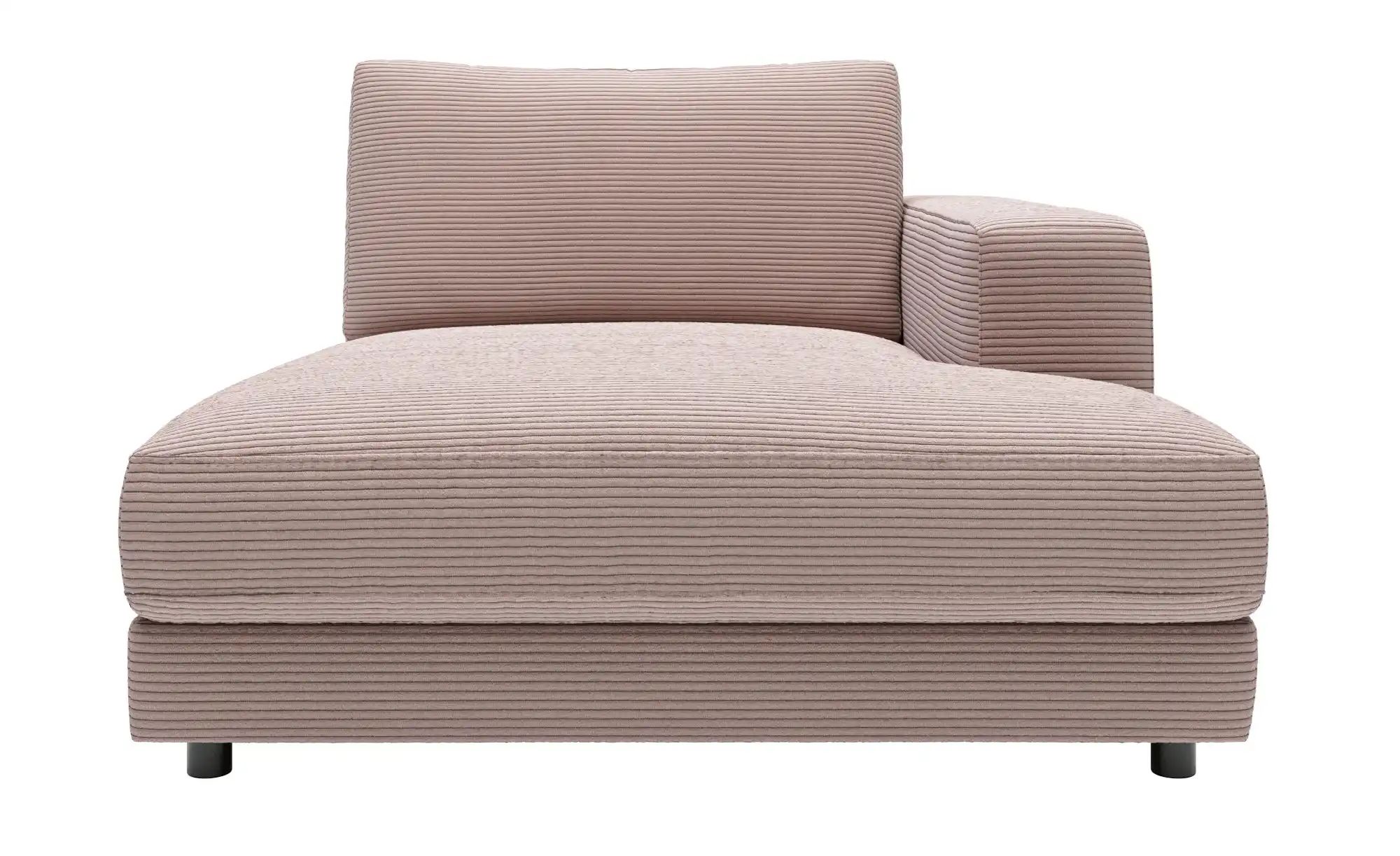 Jette Home Element Ottomane rechts in Cord Sila ¦ rosa/pink ¦ Maße (cm): B: 125 H: 85 T: 170.0 Polstermöbel > Sofas > Modulsofas - Höffner