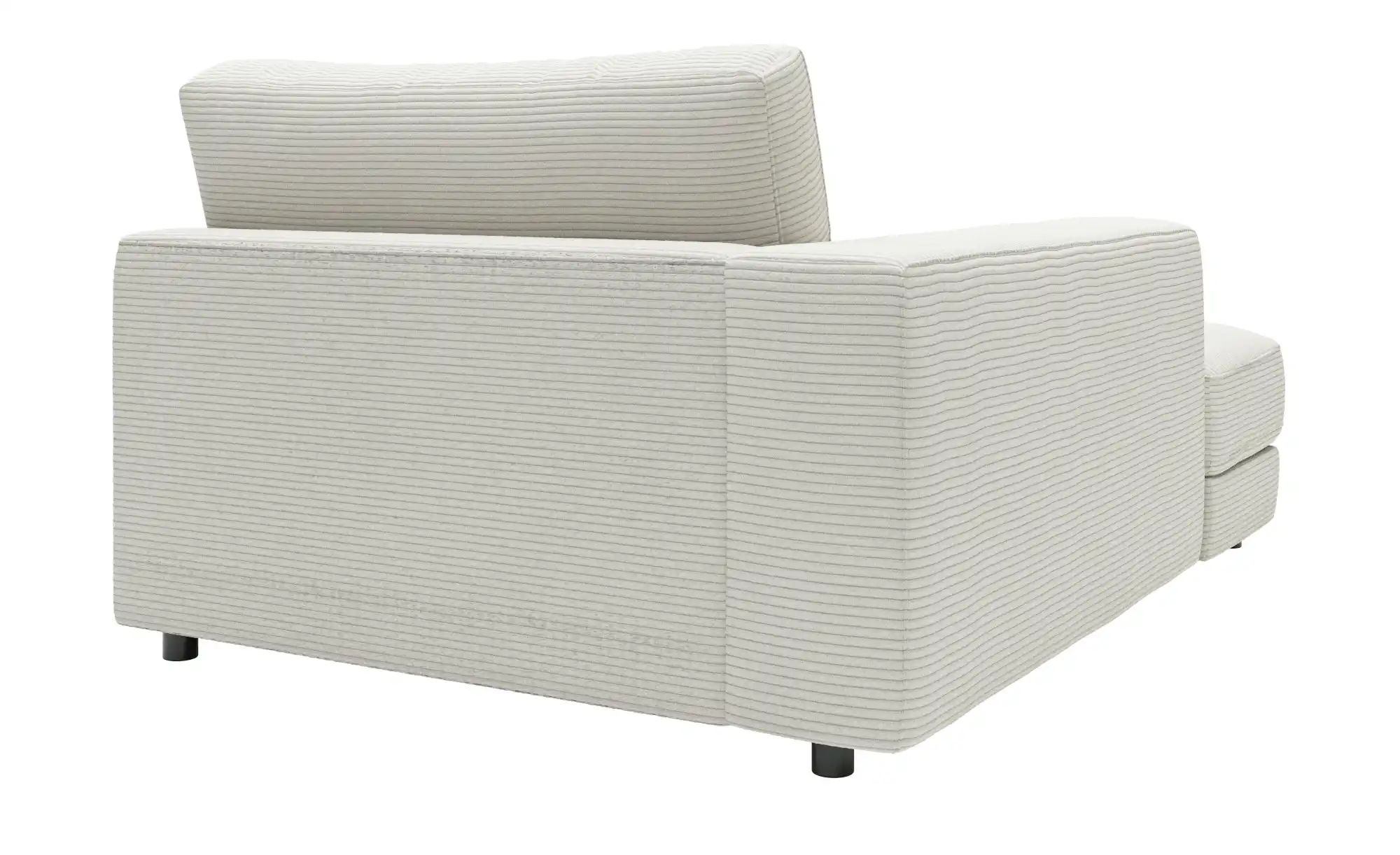 Thumbnail - Jette Home Element Ottomane links in Cord Sila ¦ weiß ¦ Maße (cm): B: 125 H: 85 T: 170.0 Polstermöbel > Sofas > Modulsof...