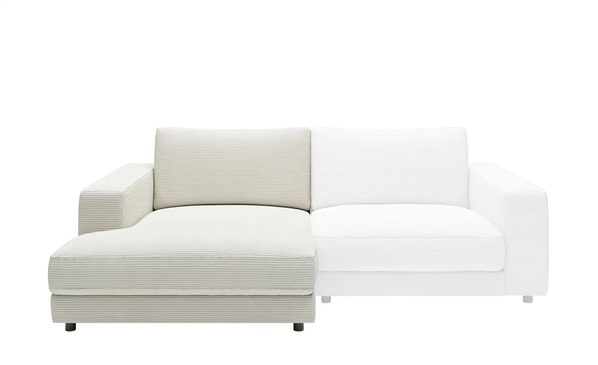 Thumbnail - Jette Home Element Ottomane links in Cord Sila ¦ weiß ¦ Maße (cm): B: 125 H: 85 T: 170.0 Polstermöbel > Sofas > Modulsof...
