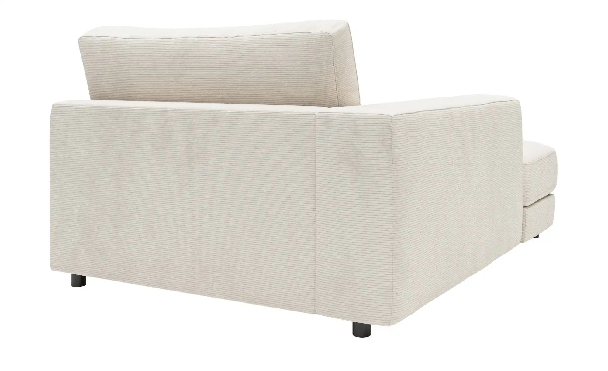 Thumbnail - Jette Home Element Ottomane links in Feincord Sila ¦ weiß ¦ Maße (cm): B: 125 H: 85 T: 170.0 Polstermöbel > Sofas > Modu...