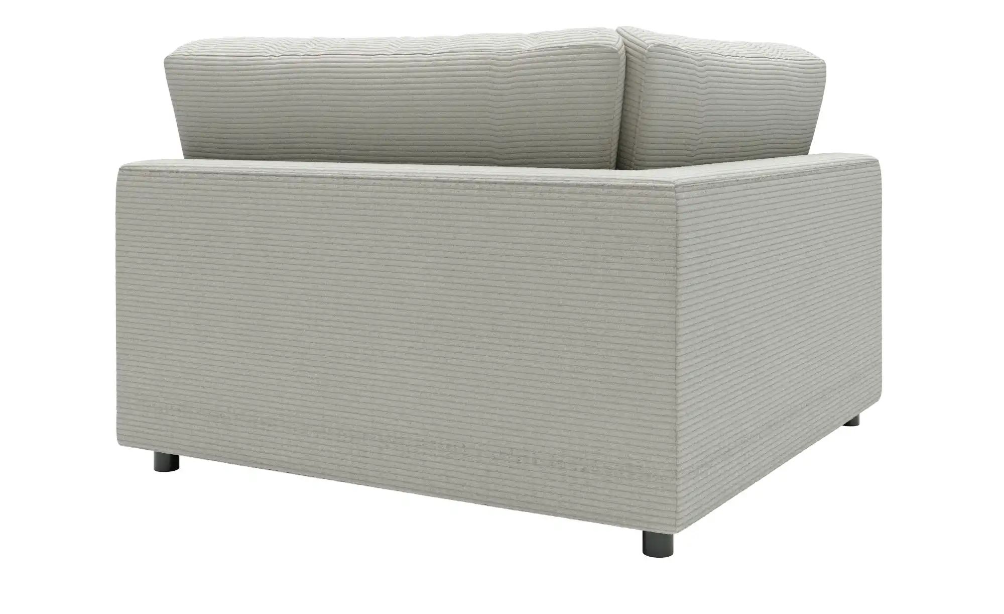 Thumbnail - Jette Home Element Ecke in Cord Sila ¦ grau ¦ Maße (cm): B: 120 H: 85 T: 125.0 Polstermöbel > Sofas > Modulsofas - Höffn...