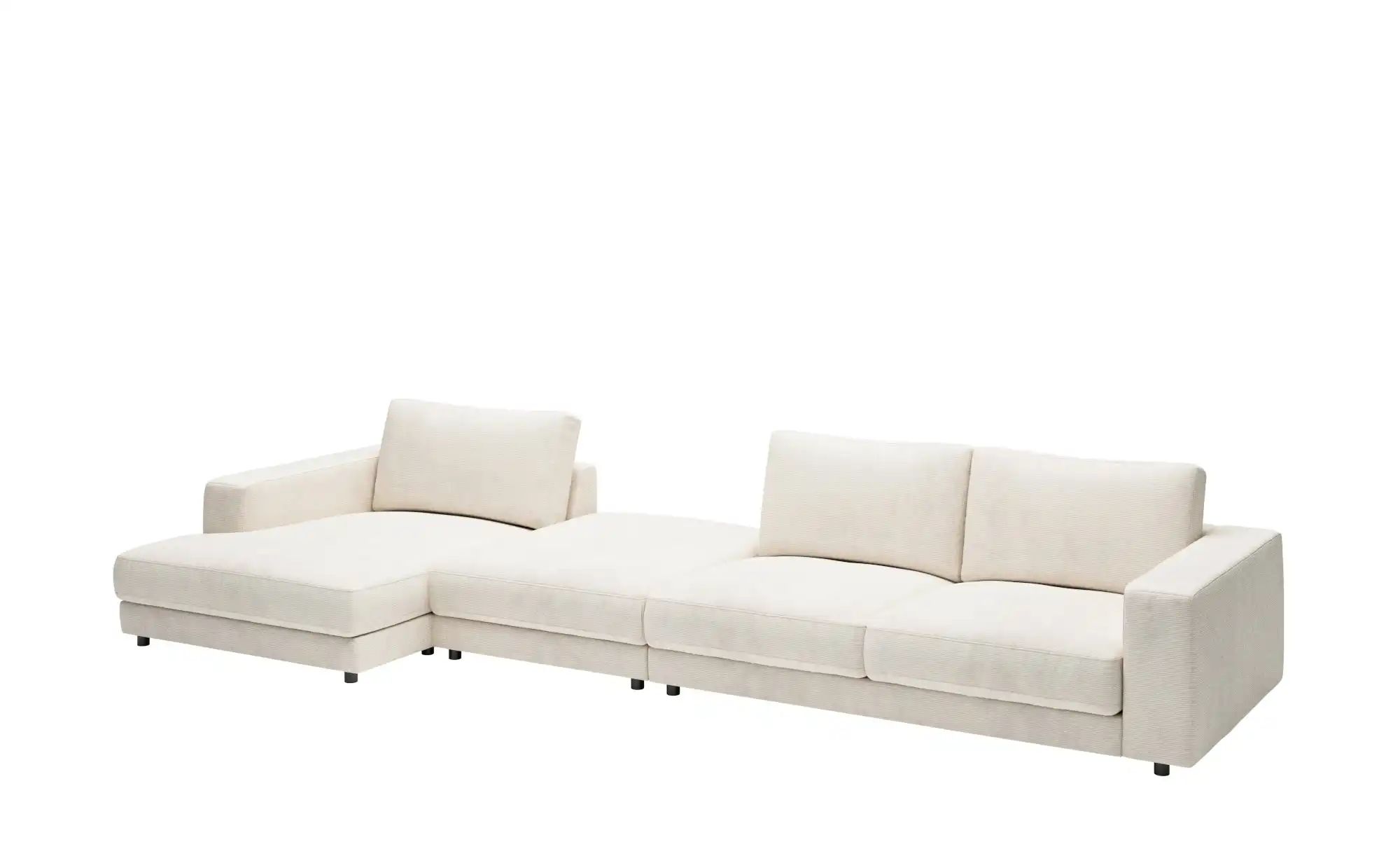 Jette Home Ecksofa in Feincord Sila ¦ weiß ¦ Maße (cm): B: 430 H: 85 T: 170 günstig online kaufen