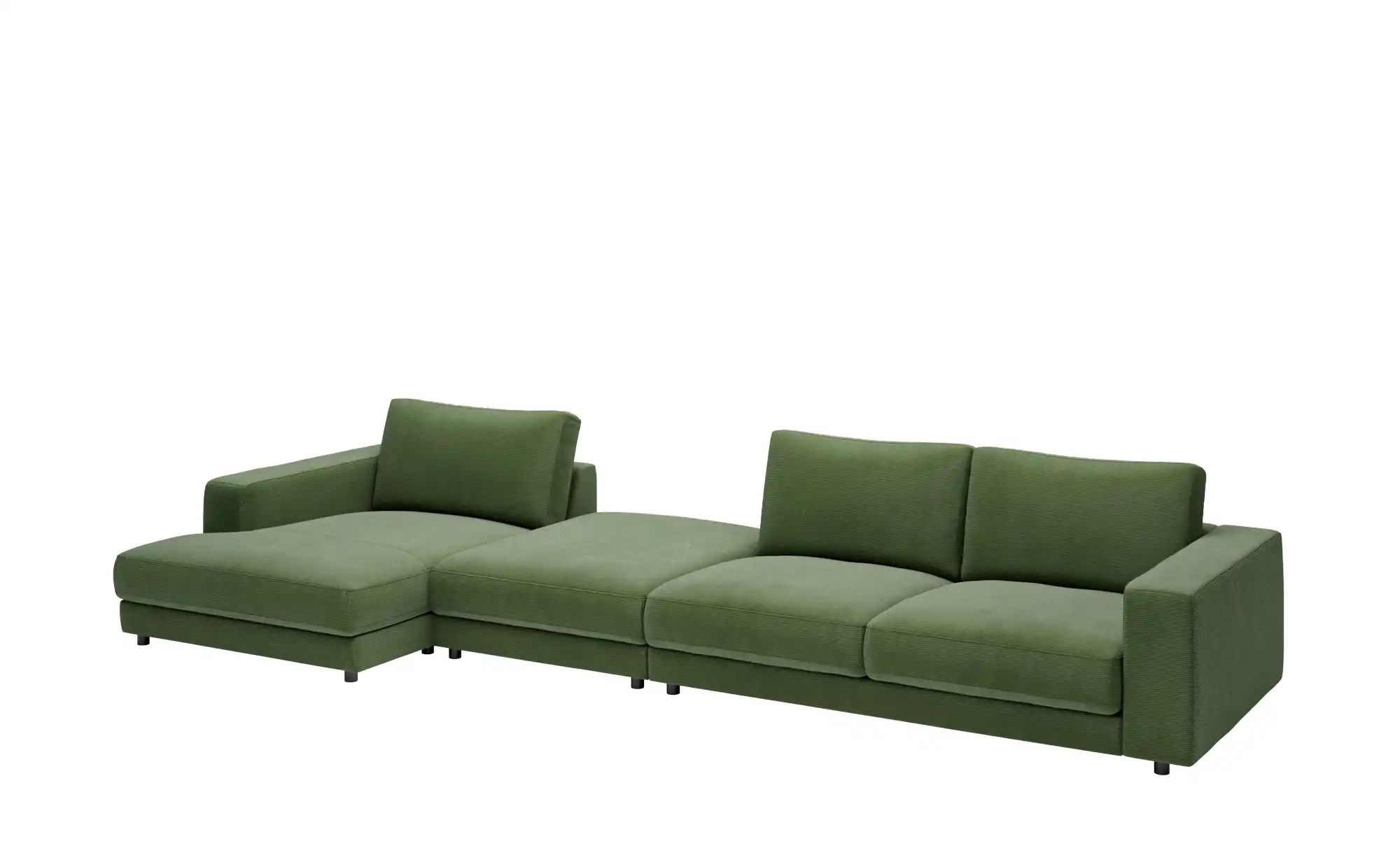 Jette Home Ecksofa in Feincord Sila ¦ grün ¦ Maße (cm): B: 430 H: 85 T: 170 günstig online kaufen