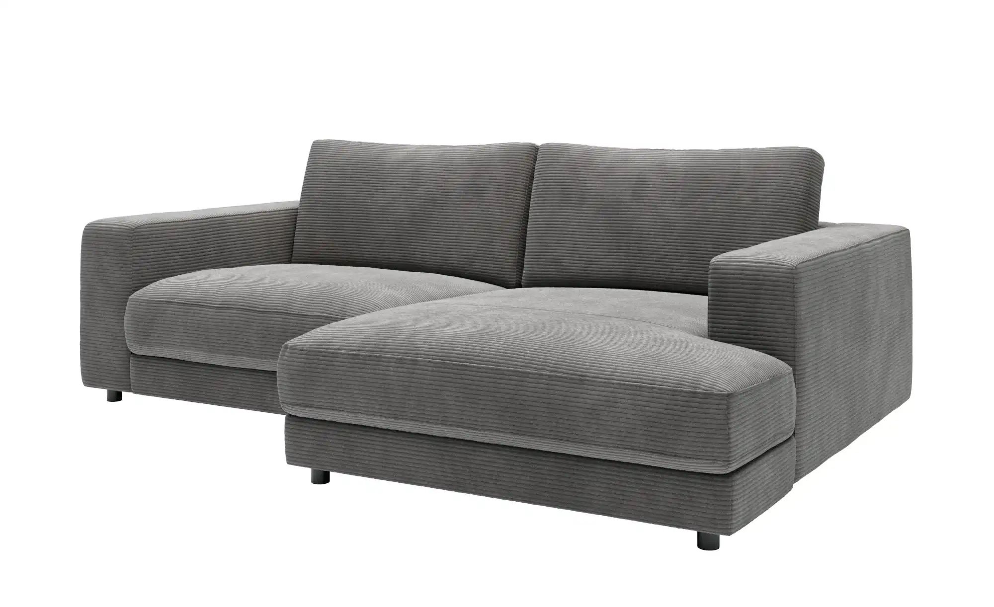 Jette Home Ecksofa in Cord Sila ¦ grau ¦ Maße (cm): B: 250 H: 85 T: 170 Pol günstig online kaufen