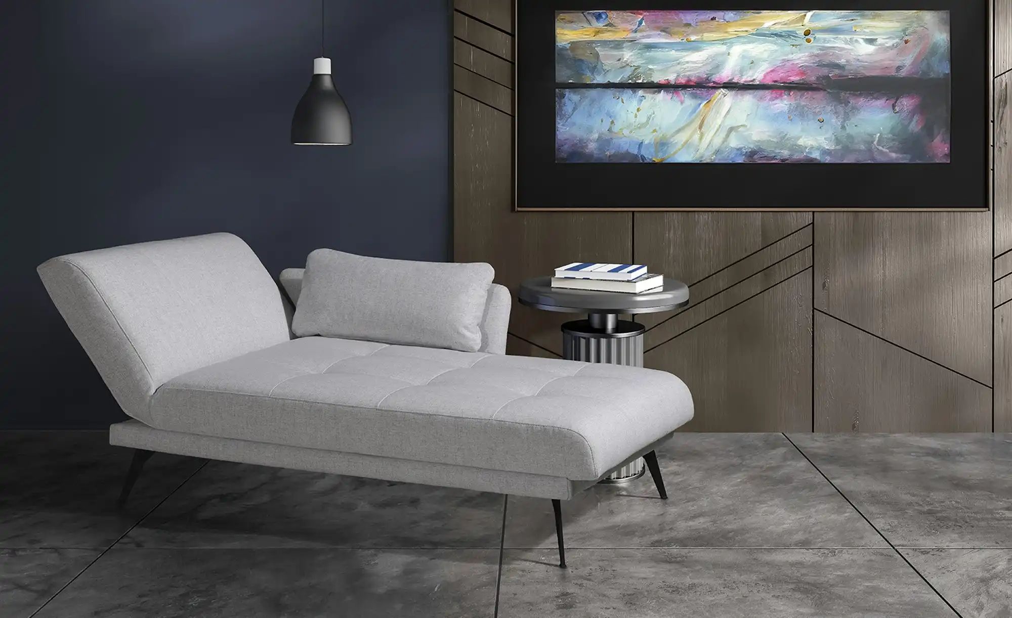 Thumbnail - Recamiere  Amira ¦ grau ¦ Maße (cm): B: 200 H: 85 T: 106.0 Polstermöbel > Ottomanen & Recamiere - Höffner