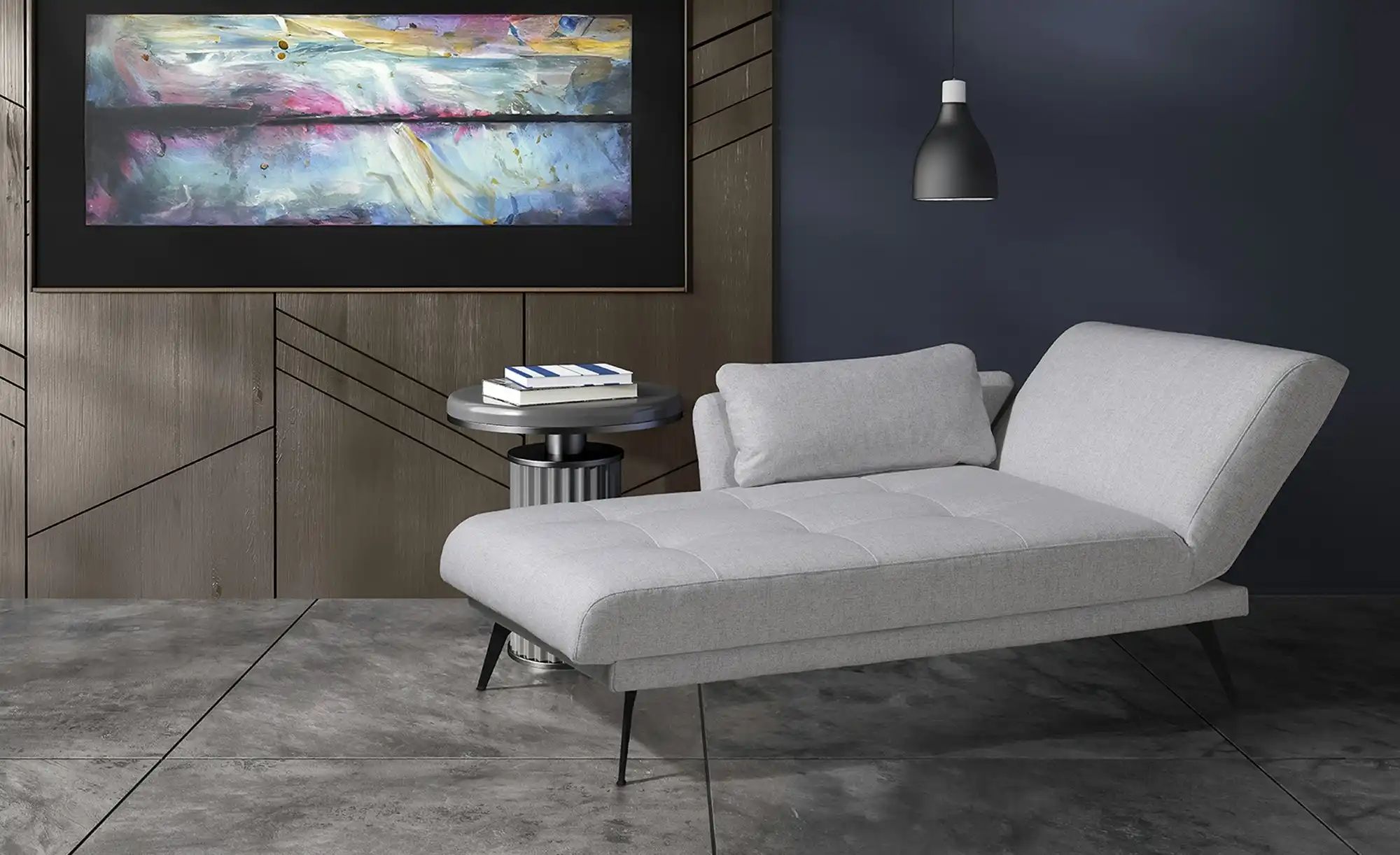 Thumbnail - Recamiere  Amira ¦ grau ¦ Maße (cm): B: 200 H: 85 T: 106.0 Polstermöbel > Ottomanen & Recamiere - Höffner