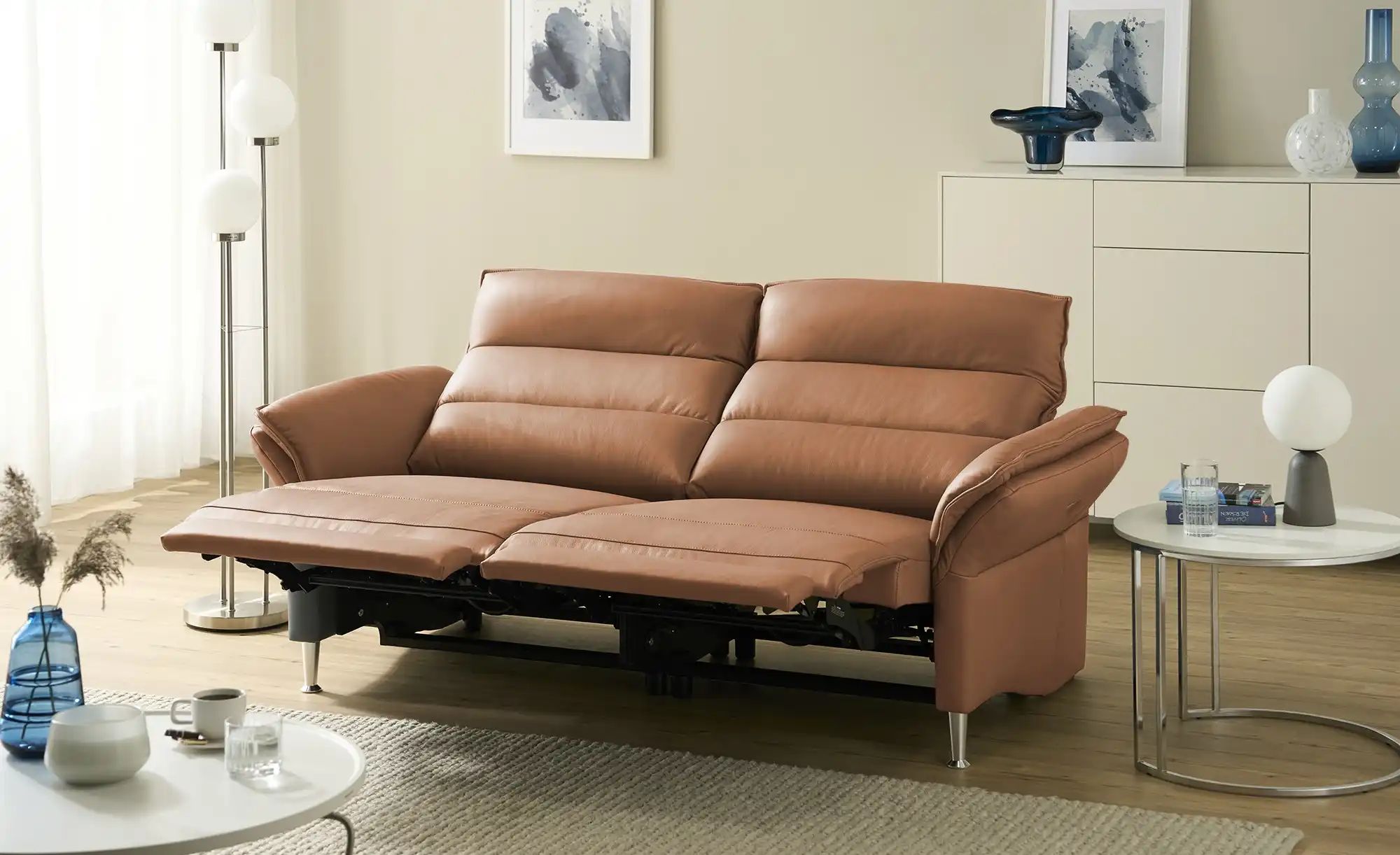 Wohnwert Einzelsofa Leder Marlena ¦ braun ¦ Maße (cm): B: 192 H: 107 T: 97 günstig online kaufen