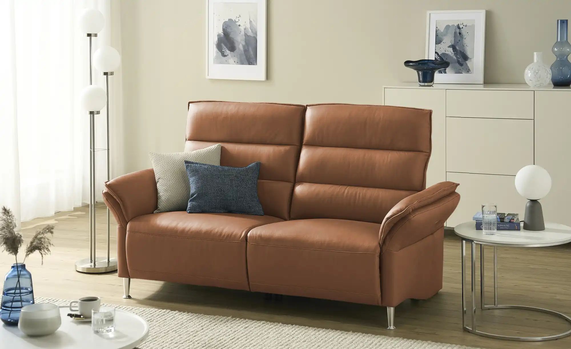 Wohnwert Einzelsofa Leder Marlena ¦ braun ¦ Maße (cm): B: 192 H: 107 T: 97. günstig online kaufen