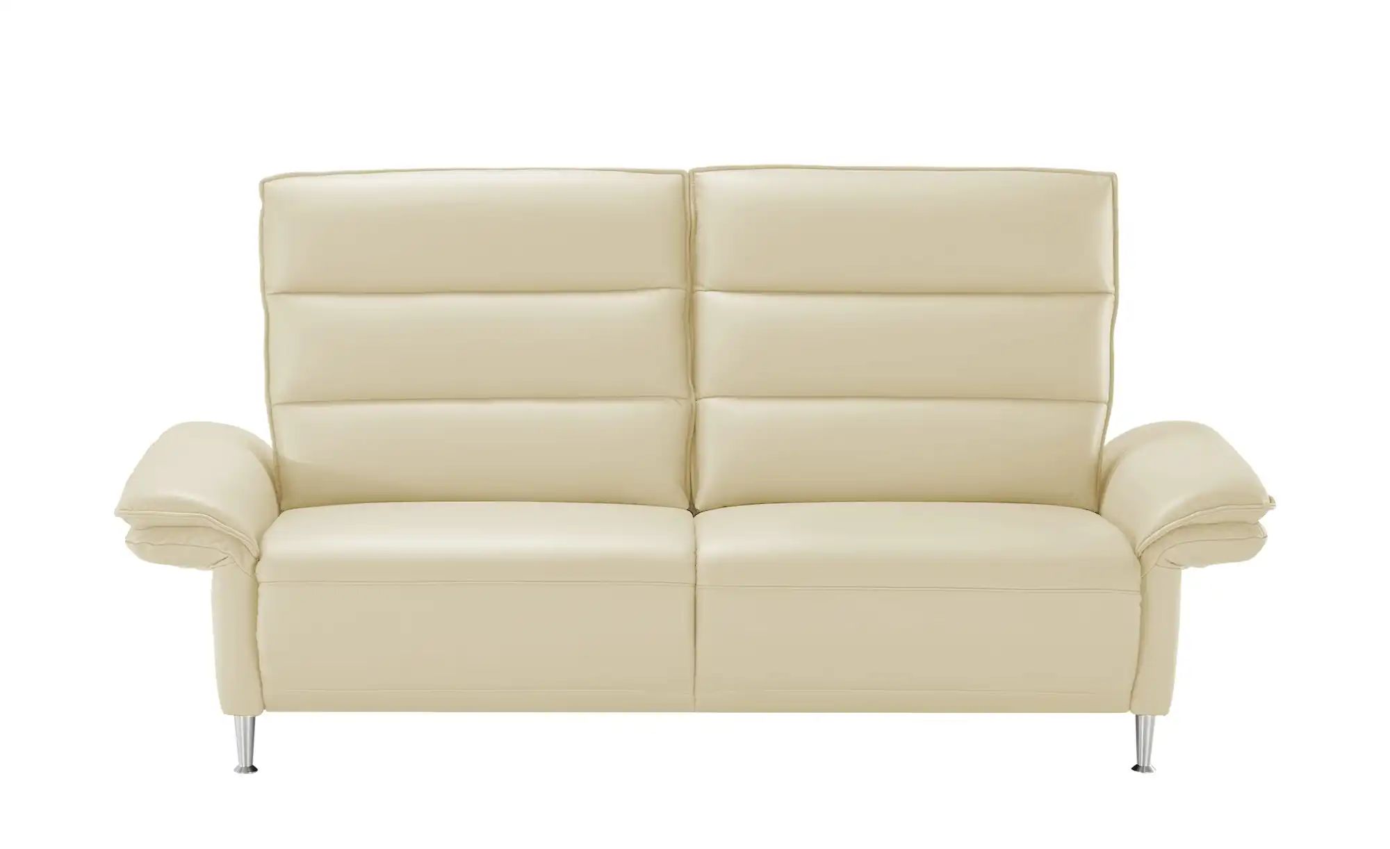 Wohnwert Einzelsofa Leder Marlena ¦ creme ¦ Maße (cm): B: 208 H: 107 T: 97. günstig online kaufen