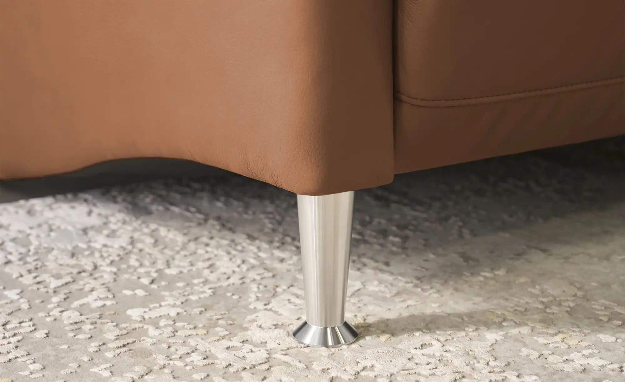 Wohnwert Einzelsofa Leder Marlena ¦ braun ¦ Maße (cm): B: 208 H: 107 T: 97. günstig online kaufen