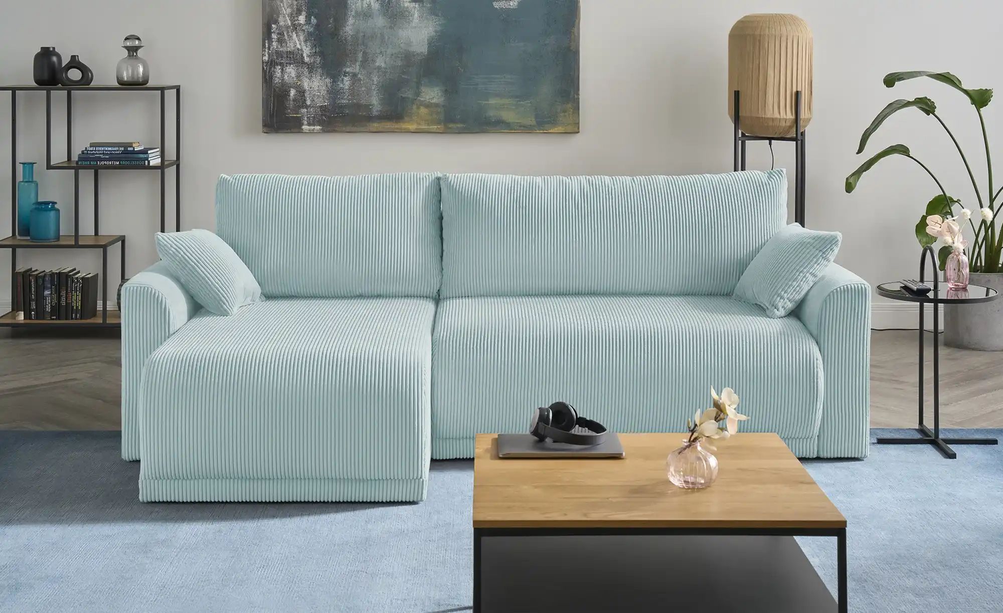 Thumbnail - Ecksofa Malyn ¦ grün ¦ Maße (cm): B: 235 H: 85 T: 146.0 Polstermöbel > Sofas > 3-Sitzer - Höffner