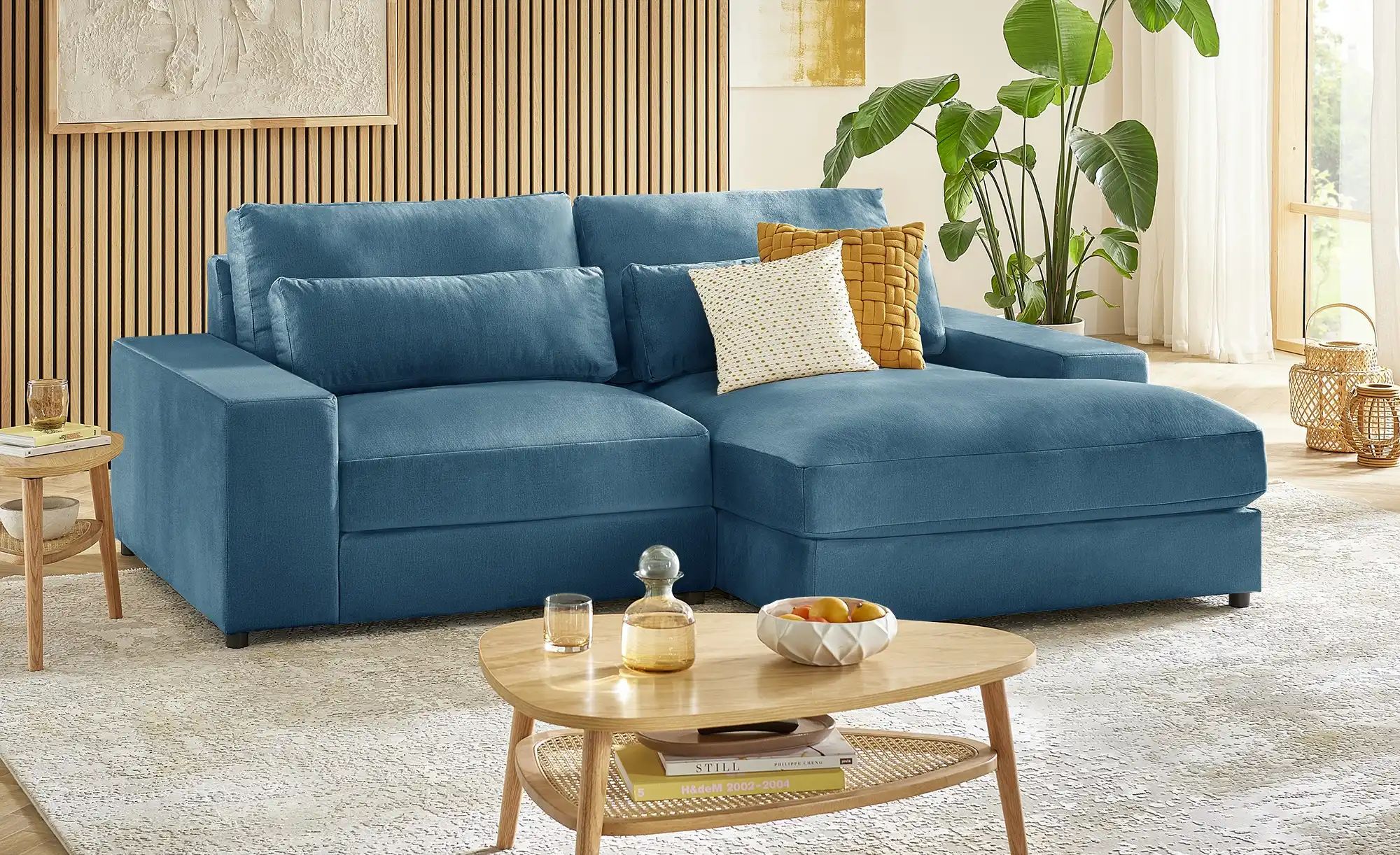 Ecksofa  Branna ¦ blau ¦ Maße (cm): B: 232 H: 88 T: 164.0 Polstermöbel > So günstig online kaufen