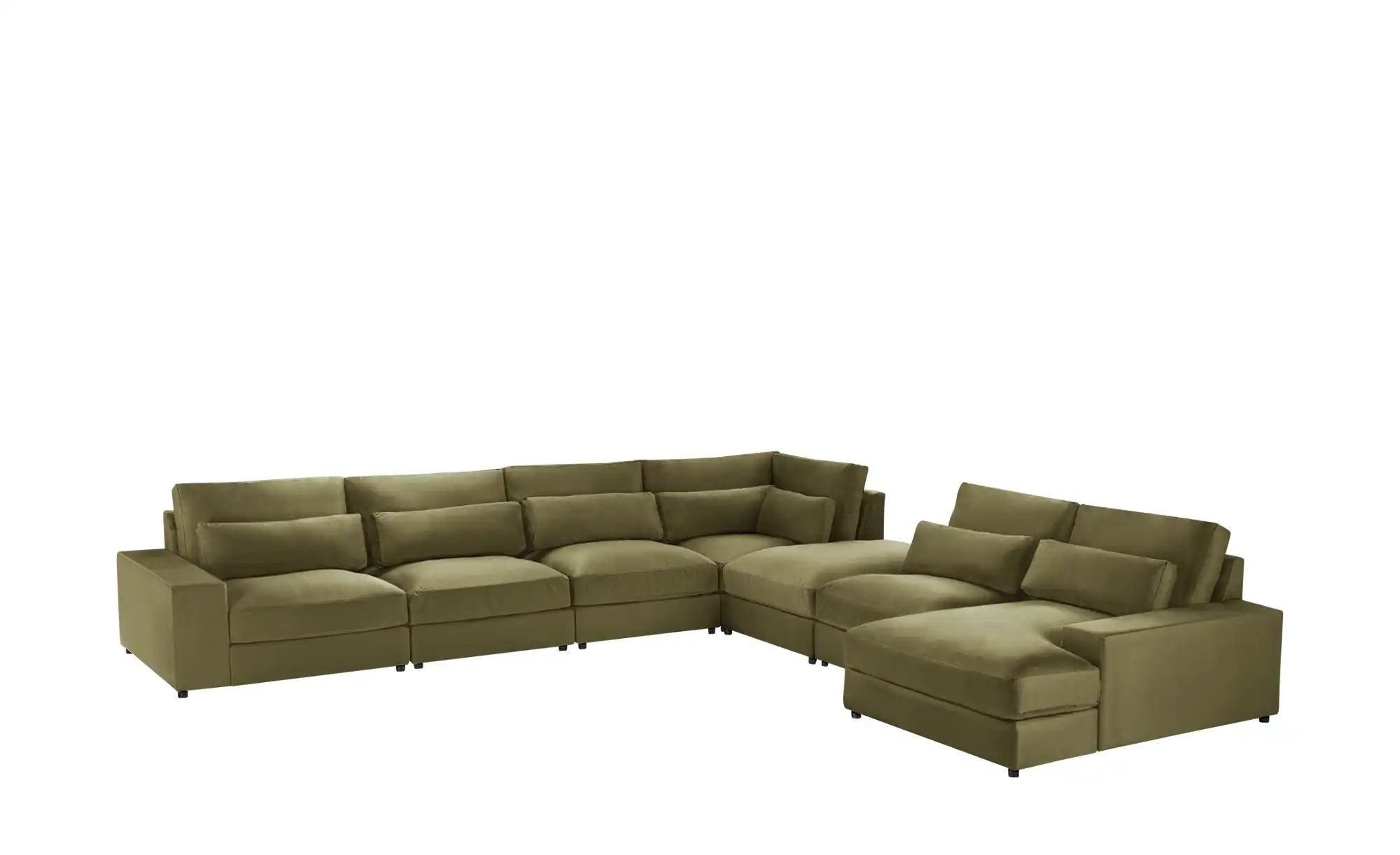 Thumbnail - Ecksofa Branna ¦ grün ¦ Maße (cm): B: 412 H: 88 T: 296.0 Polstermöbel > Sofas > Modulsofas - Höffner