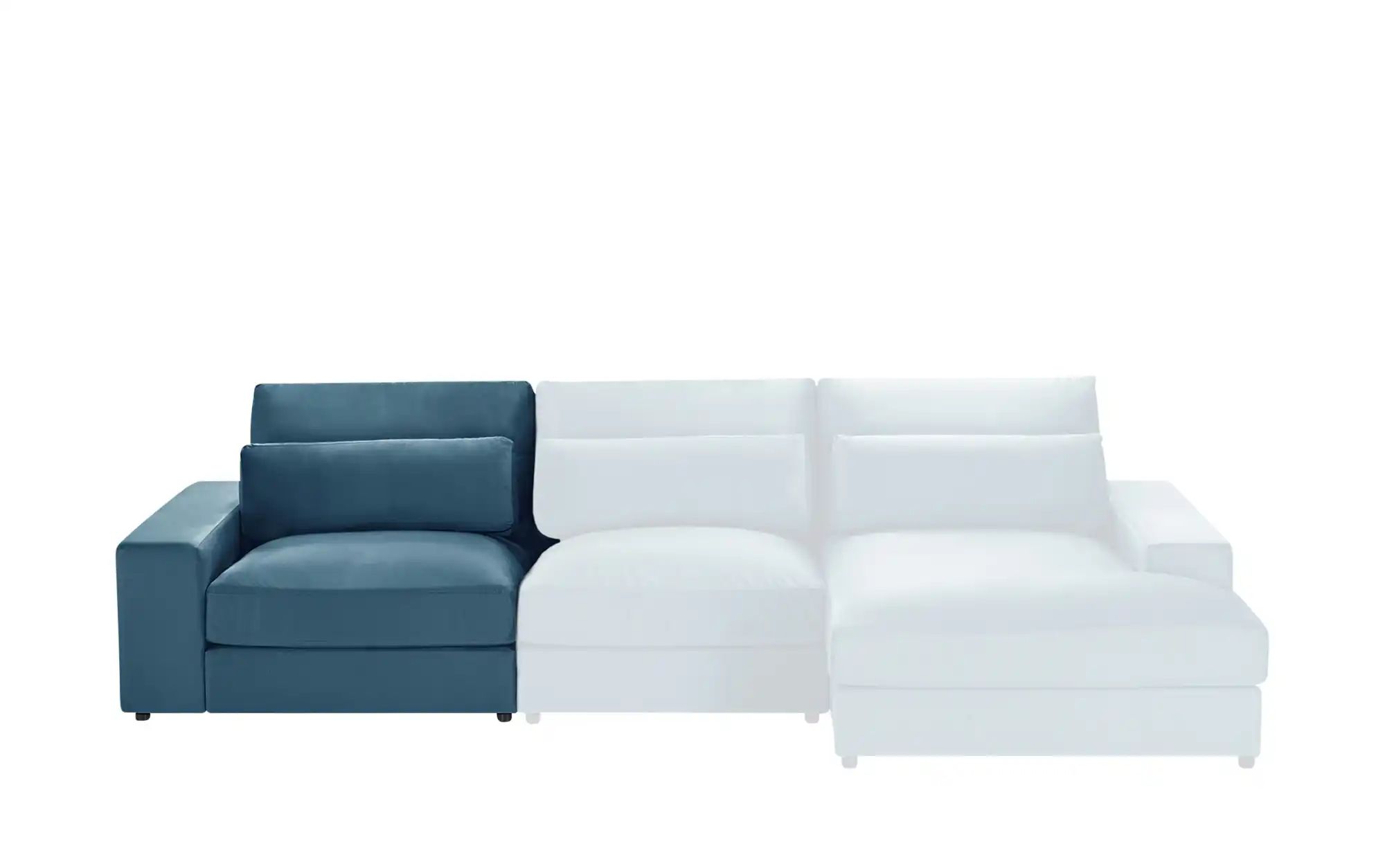 Thumbnail - Element Branna ¦ blau ¦ Maße (cm): B: 116 H: 88 T: 120.0 Polstermöbel > Sofas > Modulsofas - Höffner