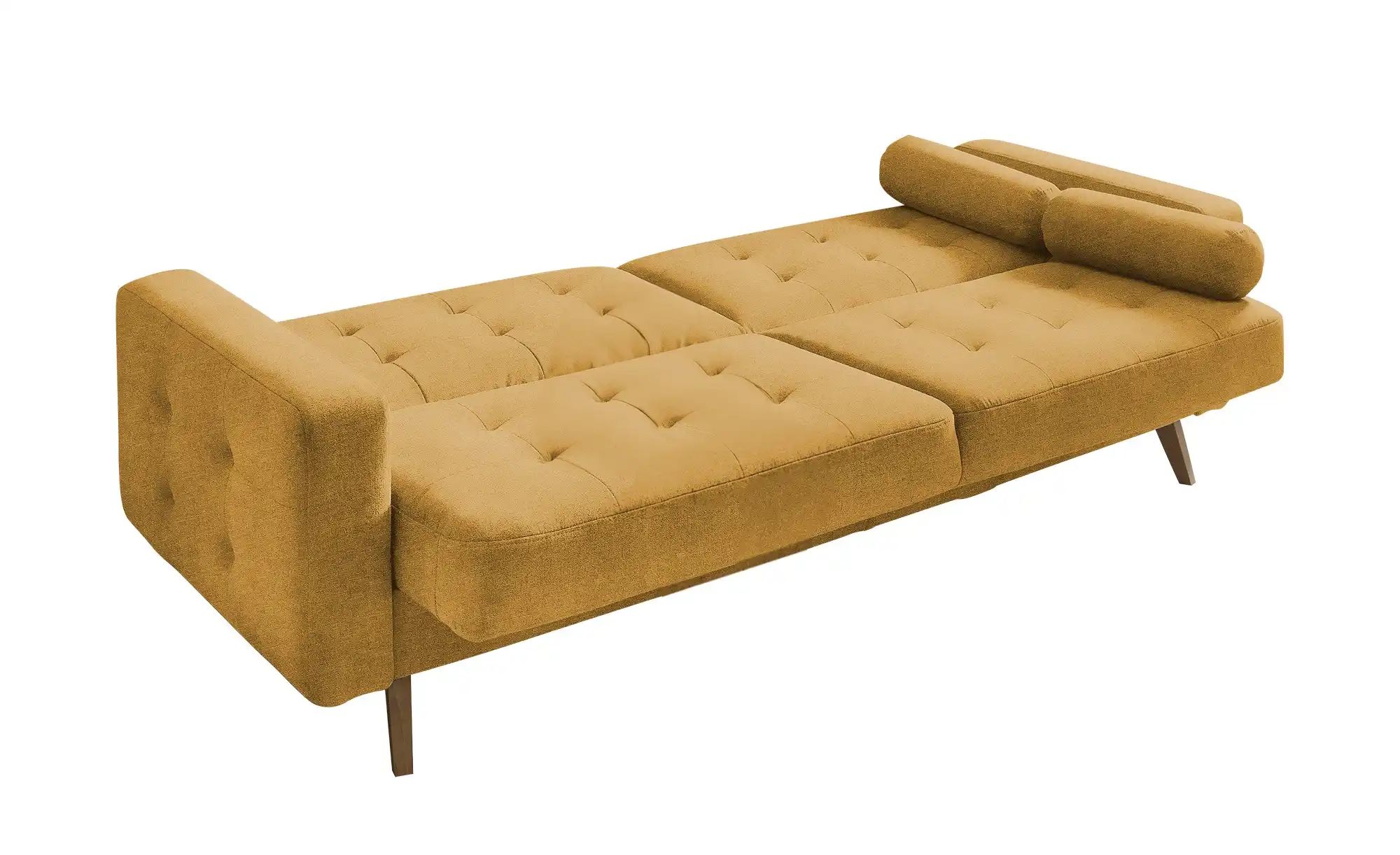 Schlafsofa mit Bettkasten Fjord ¦ gelb ¦ Maße (cm): B: 226 H: 88 T: 90.0 Po günstig online kaufen