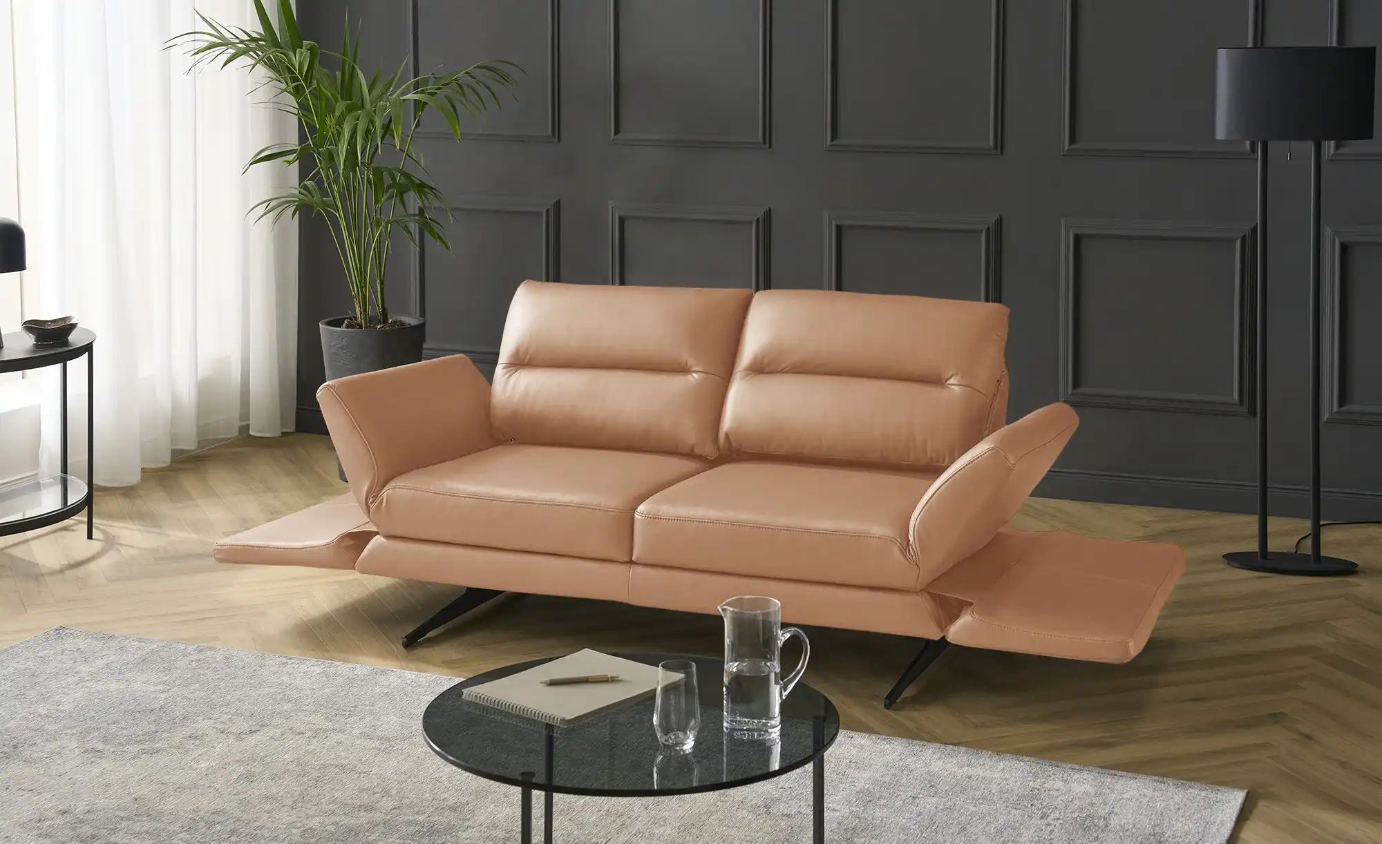 Thumbnail - Max Schelling Einzelsofa Ledersofa Sentence Premium ¦ braun ¦ Maße (cm): B: 238 H: 105 T: 138.0 Polstermöbel > Sofas > 2...