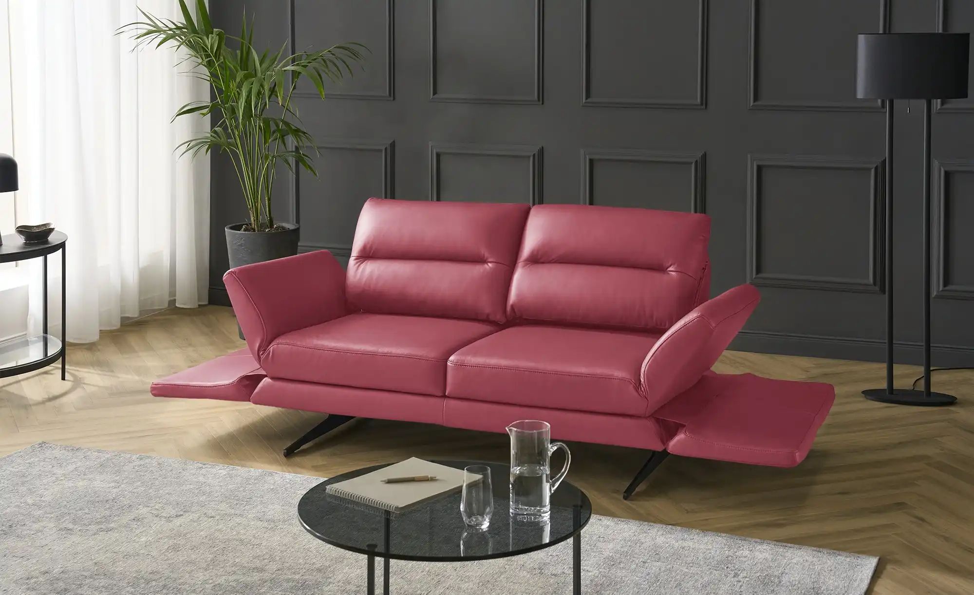 Thumbnail - Max Schelling Einzelsofa Ledersofa Sentence Premium ¦ rot ¦ Maße (cm): B: 238 H: 105 T: 138.0 Polstermöbel > Sofas > 2-S...