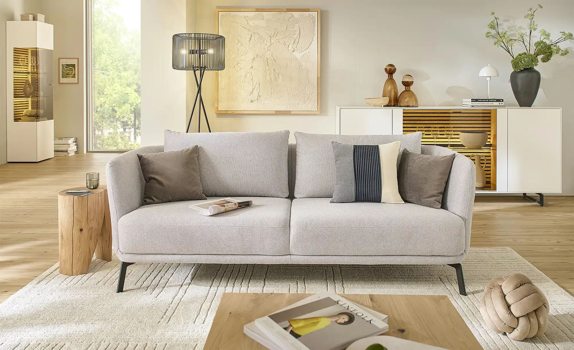 Thumbnail - SCHÖNER WOHNEN Kollektion Einzelsofa  Pearl ¦ grau ¦ Maße (cm): B: 210 H: 71 T: 91.0 Polstermöbel > Sofas > 3-Sitzer - H...