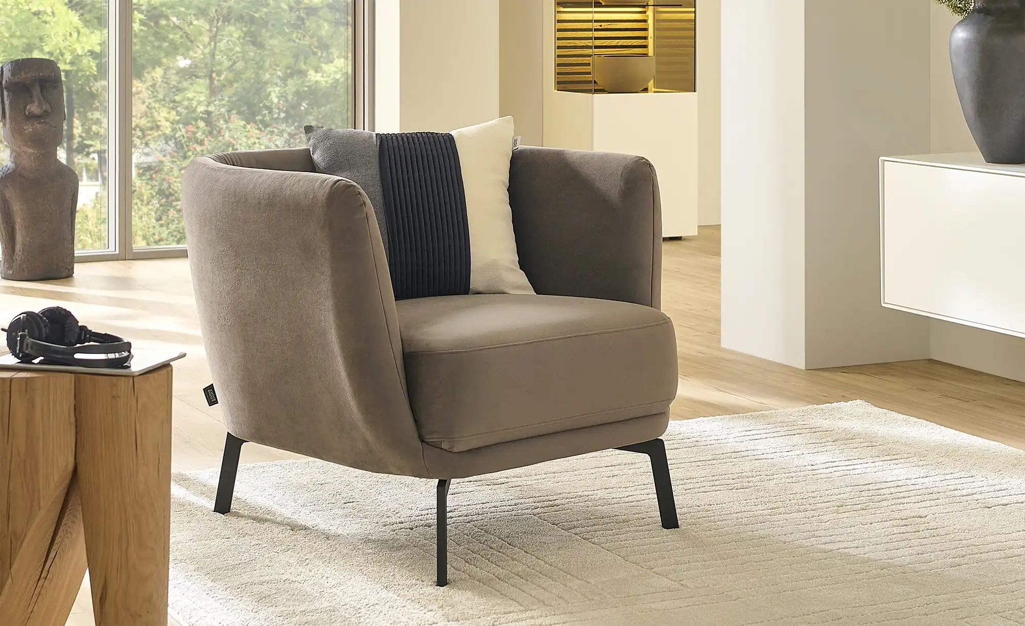 SCHÖNER WOHNEN Kollektion Sessel  Pearl ¦ grau ¦ Maße (cm): B: 86 H: 71 T: günstig online kaufen