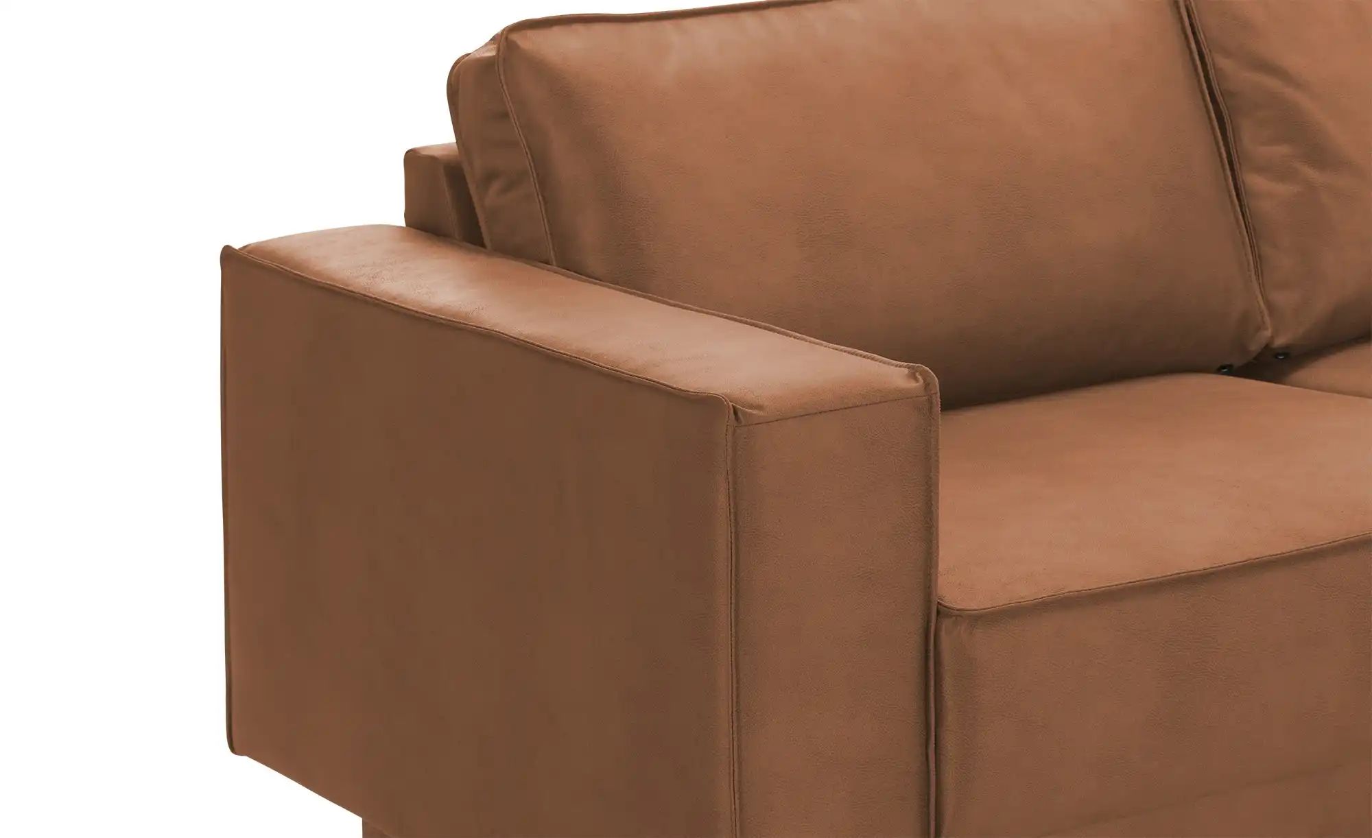 SOHO Ecksofa aus recyceltem Leder Sanja ¦ braun ¦ Maße (cm): B: 285 H: 85 T günstig online kaufen
