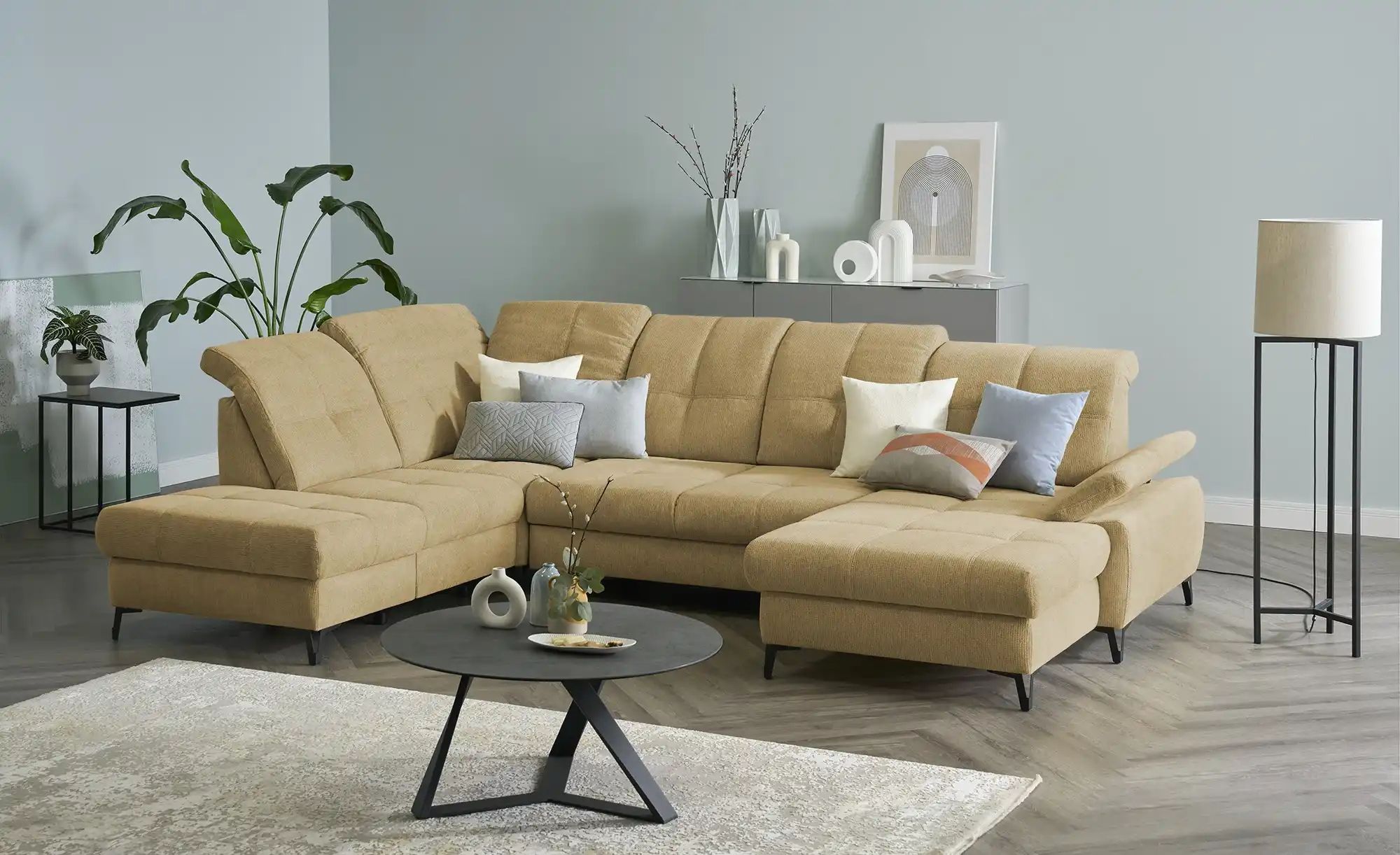 medium Wohnlandschaft  Planova II ¦ gelb ¦ Maße (cm): B: 338 H: 96 T: 249.0 günstig online kaufen