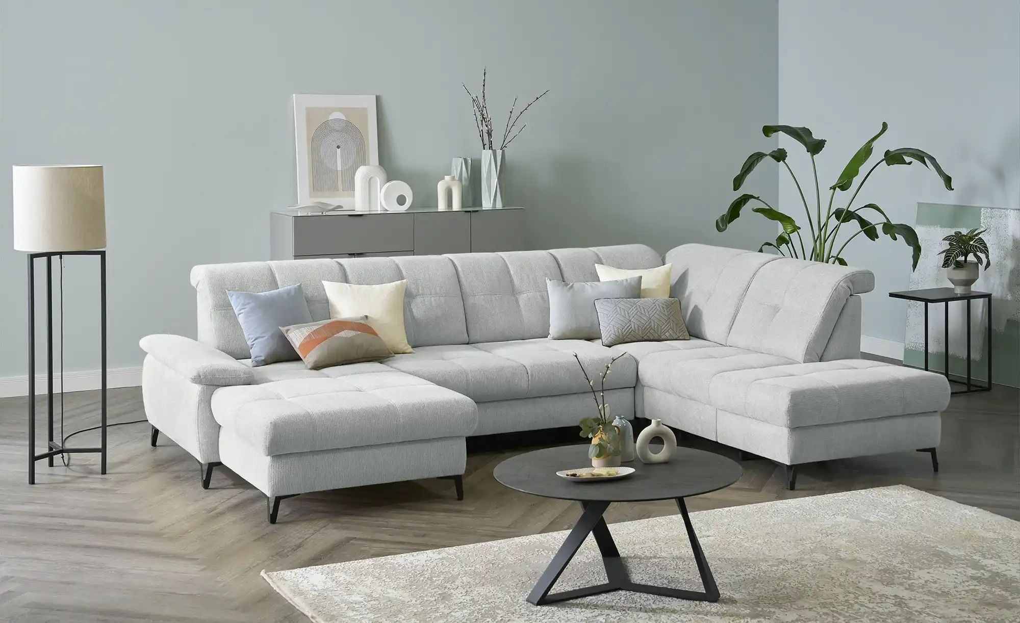 medium Wohnlandschaft  Planova II ¦ grau ¦ Maße (cm): B: 338 H: 96 T: 249.0 günstig online kaufen