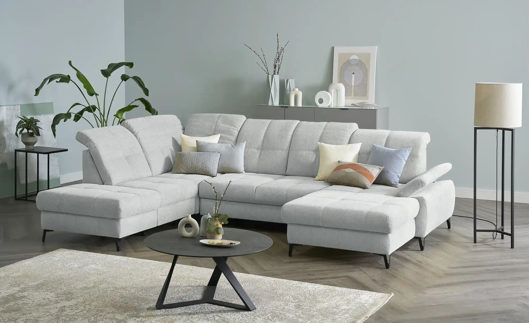 medium Wohnlandschaft  Planova II ¦ grau ¦ Maße (cm): B: 338 H: 96 T: 249.0 günstig online kaufen