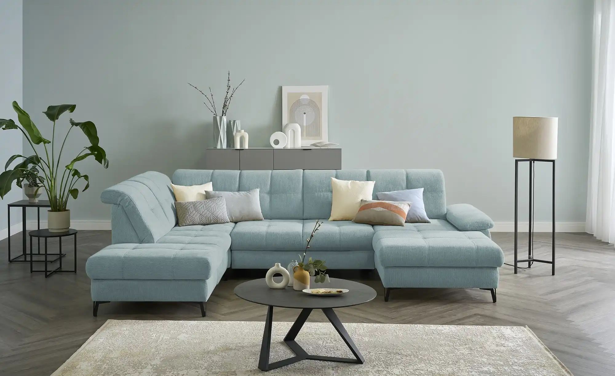 Thumbnail - medium Wohnlandschaft Planova II ¦ blau ¦ Maße (cm): B: 338 H: 96 T: 231.0 Polstermöbel > Sofas > Wohnlandschaften - Hö...