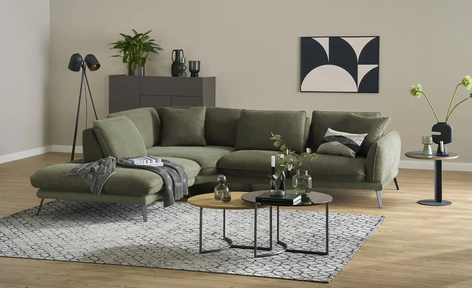 medium Ecksofa  Romance ¦ grün ¦ Maße (cm): B: 302 H: 86 T: 253.0 Polstermö günstig online kaufen