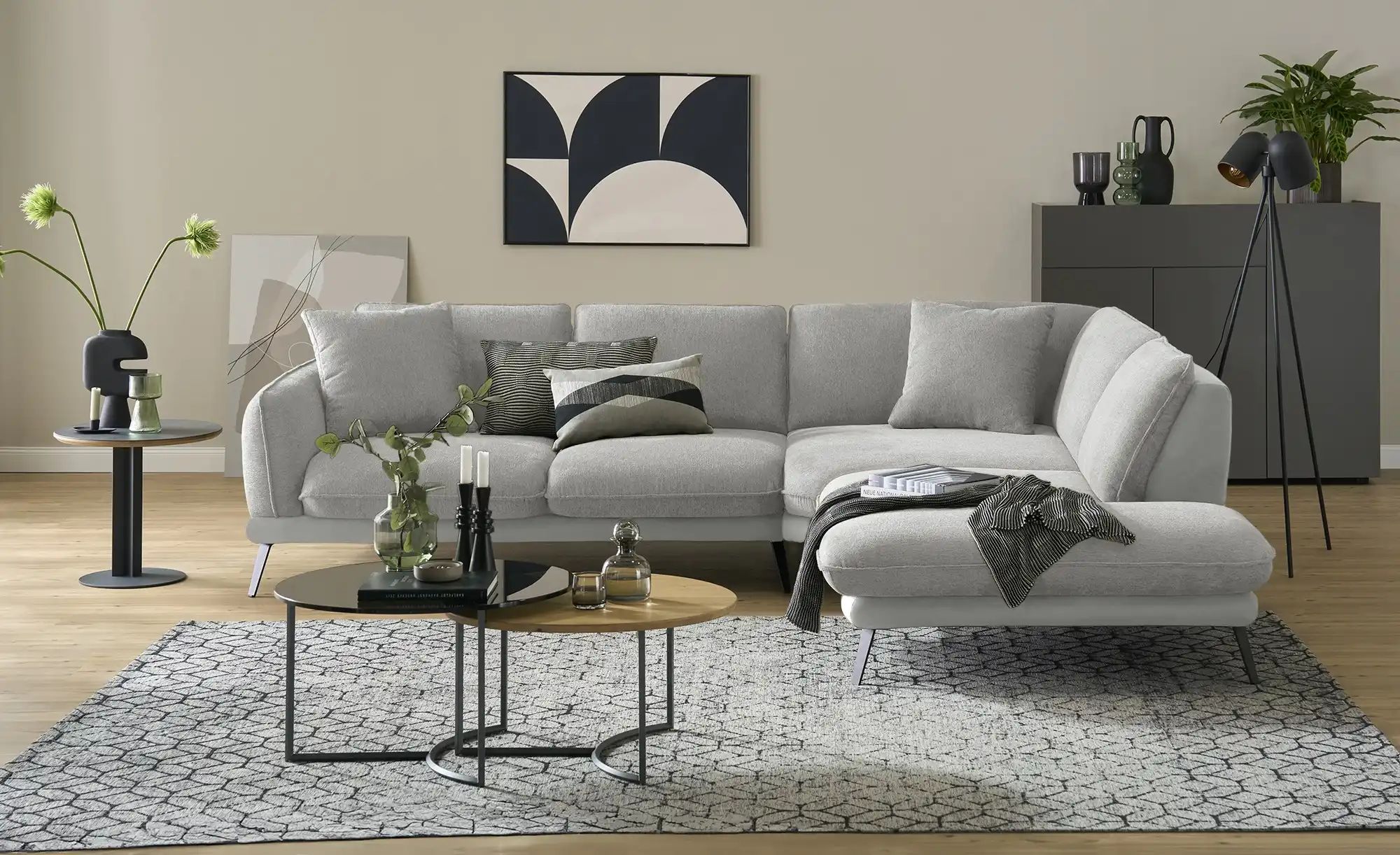 medium Ecksofa  Romance ¦ grau ¦ Maße (cm): B: 310 H: 86 T: 253.0 Polstermö günstig online kaufen