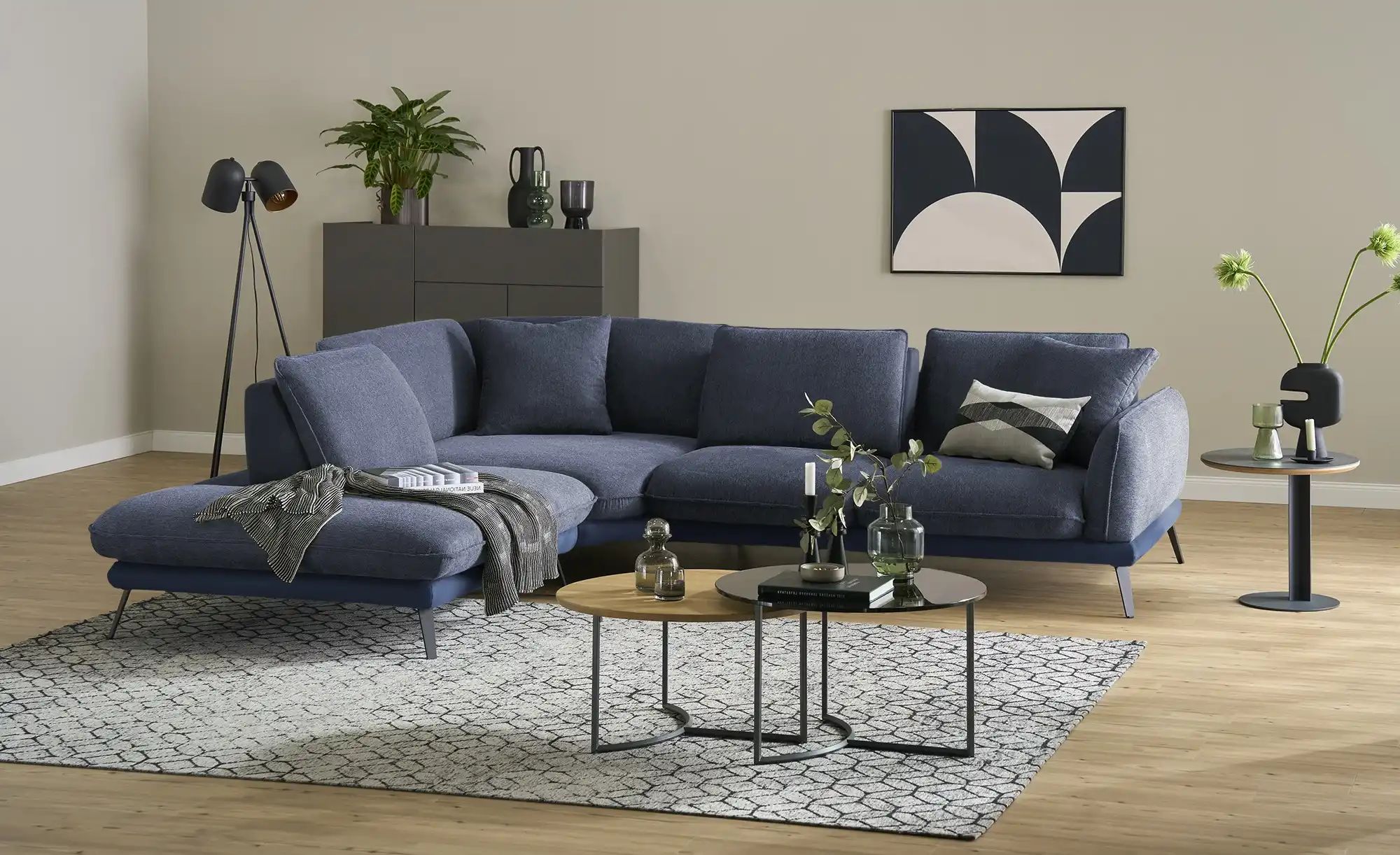 medium Ecksofa  Romance ¦ blau ¦ Maße (cm): B: 310 H: 86 T: 253 Polstermöbe günstig online kaufen