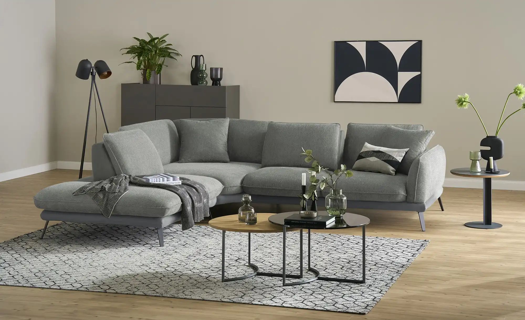 medium Ecksofa  Romance ¦ grau ¦ Maße (cm): B: 310 H: 86 T: 253.0 Polstermö günstig online kaufen