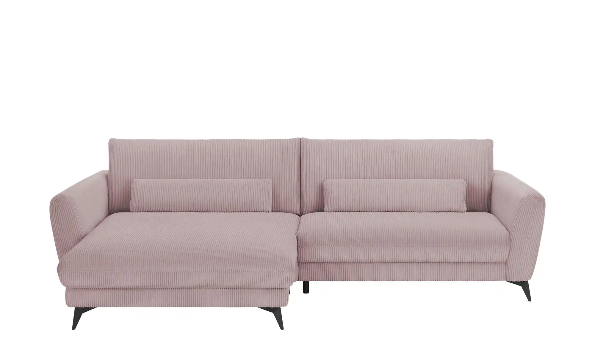 Ecksofa Cordstoff Amina ¦ rosa/pink ¦ Maße (cm): B: 288 H: 81 T: 194 Polste günstig online kaufen