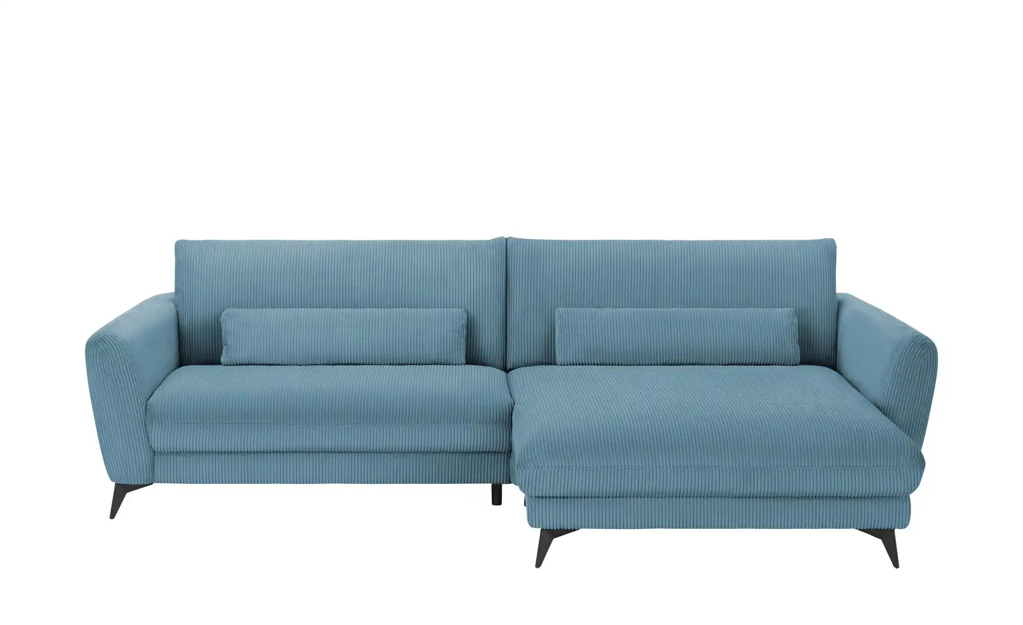 Ecksofa Cordstoff Amina ¦ türkis/petrol ¦ Maße (cm): B: 288 H: 81 T: 194 Po günstig online kaufen