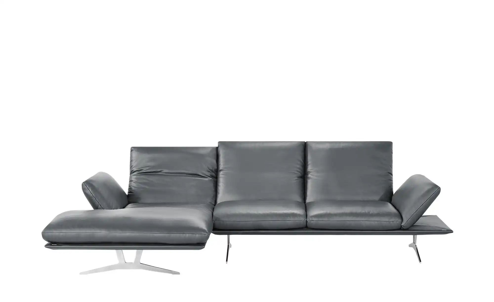 KOINOR Ecksofa Echtleder Francis ¦ grau ¦ Maße (cm): B: 314 H: 93 T: 159.0 günstig online kaufen