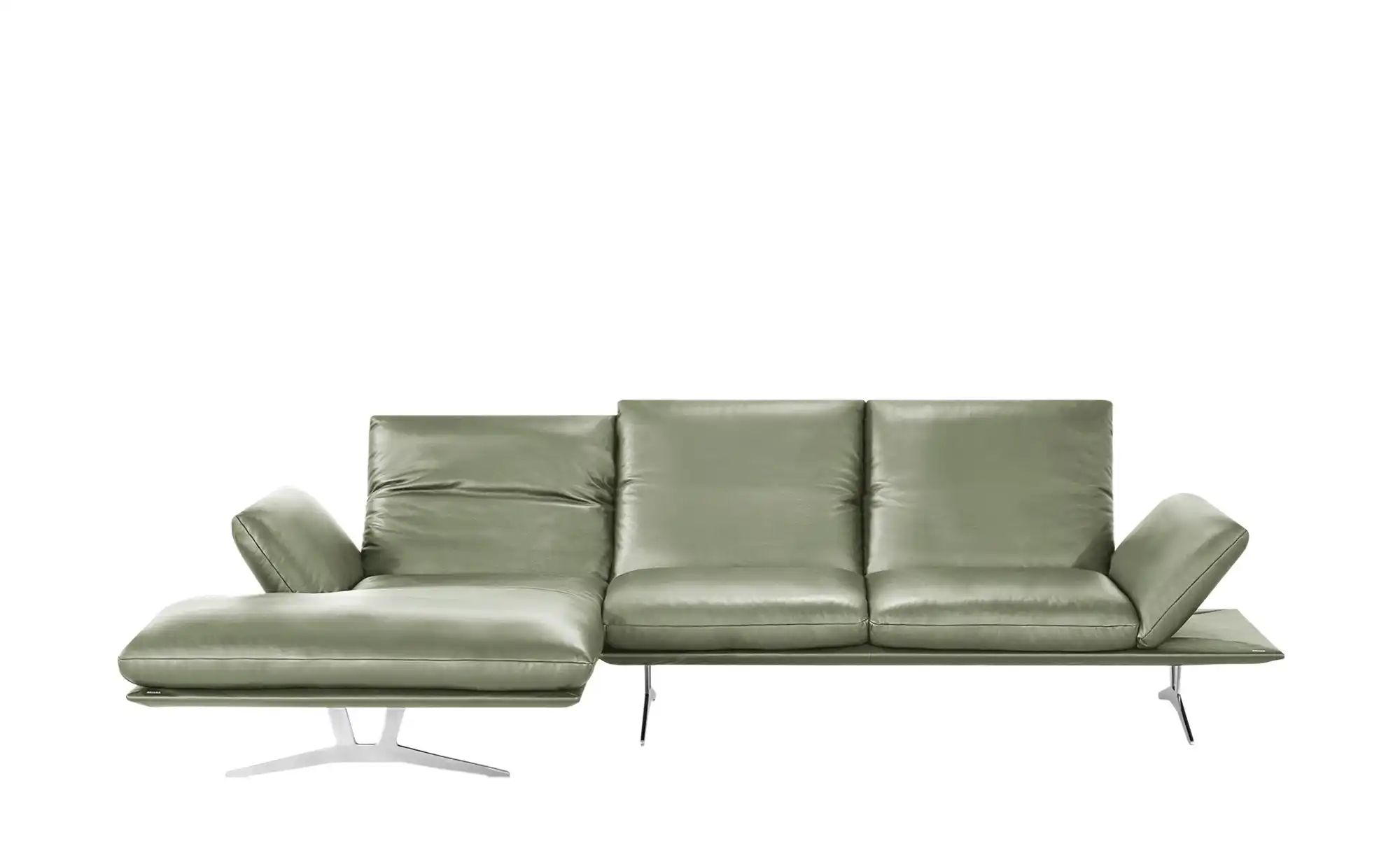 KOINOR Ecksofa Echtleder Francis ¦ grün ¦ Maße (cm): B: 314 H: 93 T: 159.0 günstig online kaufen