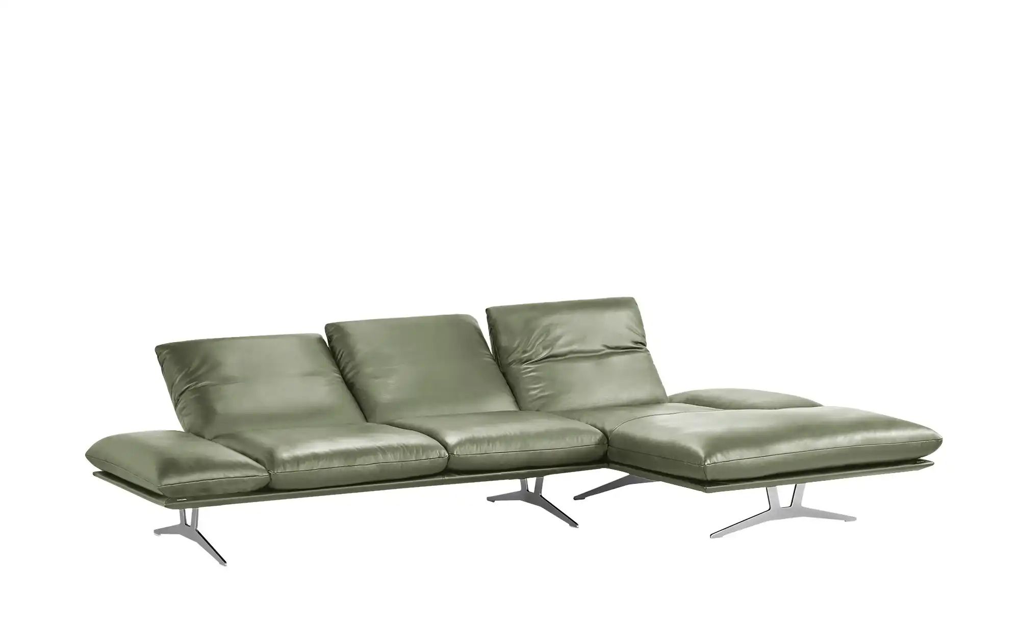 KOINOR Ecksofa Echtleder Francis ¦ grün ¦ Maße (cm): B: 314 H: 93 T: 159.0 günstig online kaufen