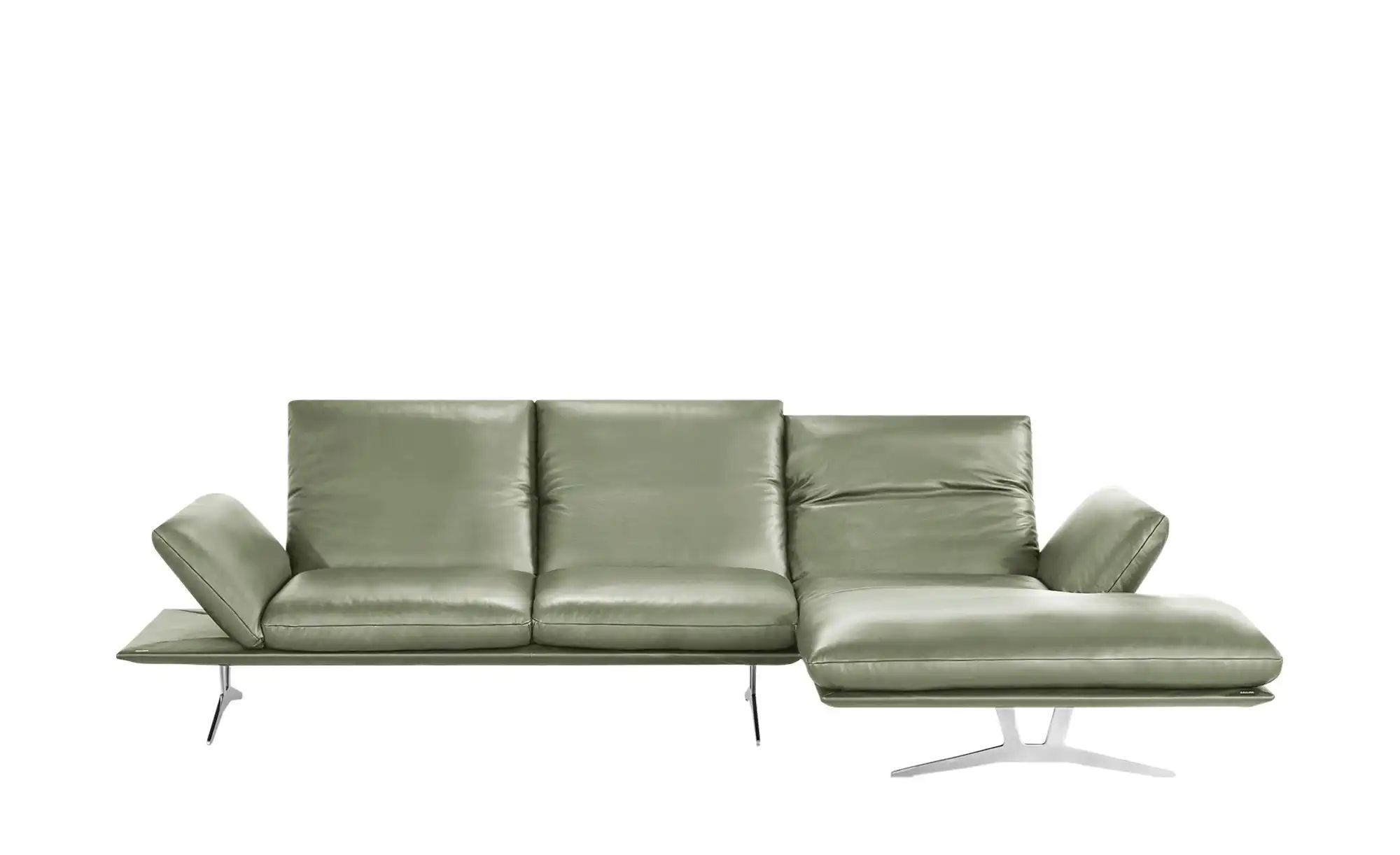 KOINOR Ecksofa Echtleder Francis ¦ grün ¦ Maße (cm): B: 314 H: 93 T: 159.0 günstig online kaufen