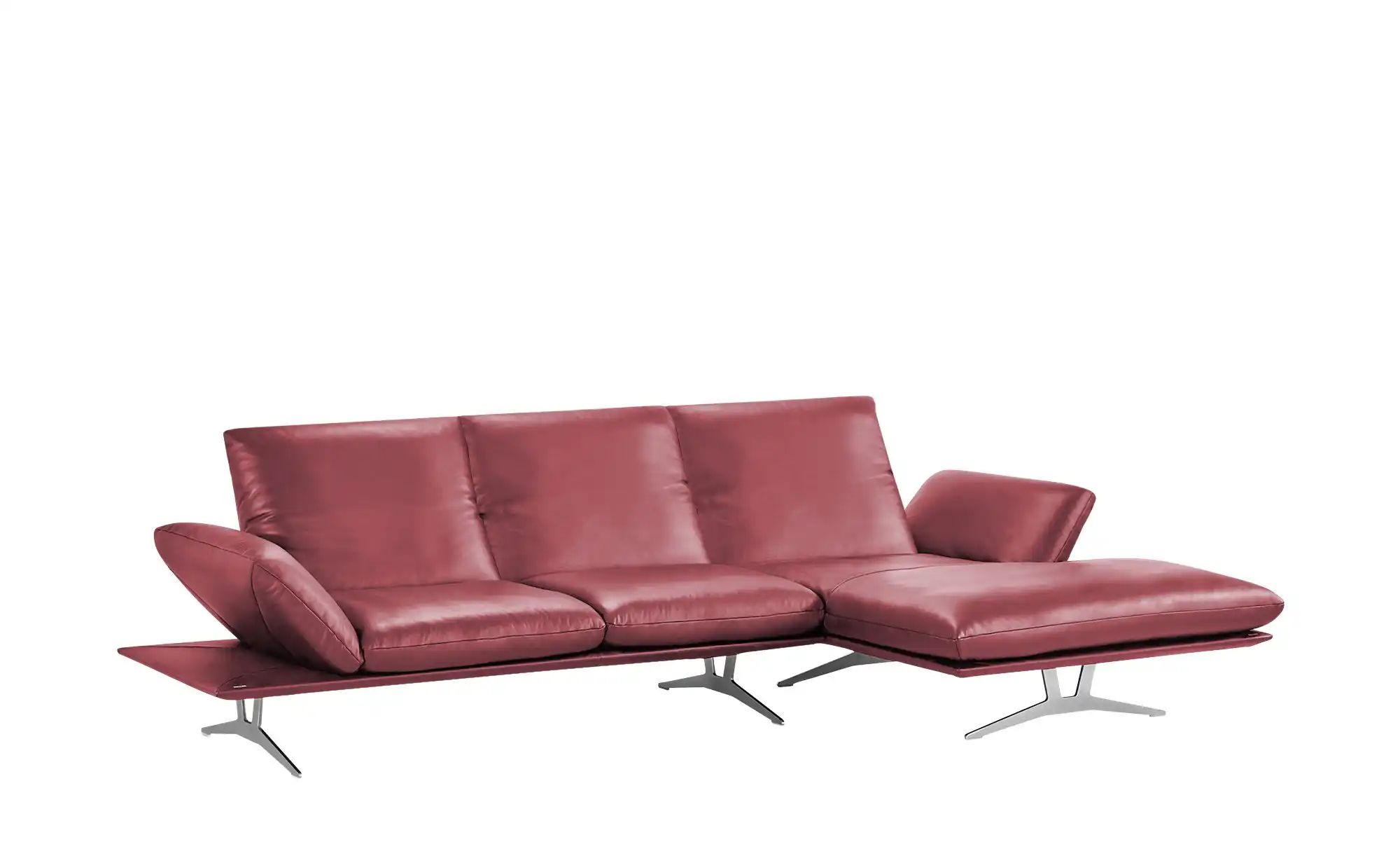 KOINOR Ecksofa Echtleder Francis ¦ rot ¦ Maße (cm): B: 314 H: 93 T: 159.0 P günstig online kaufen