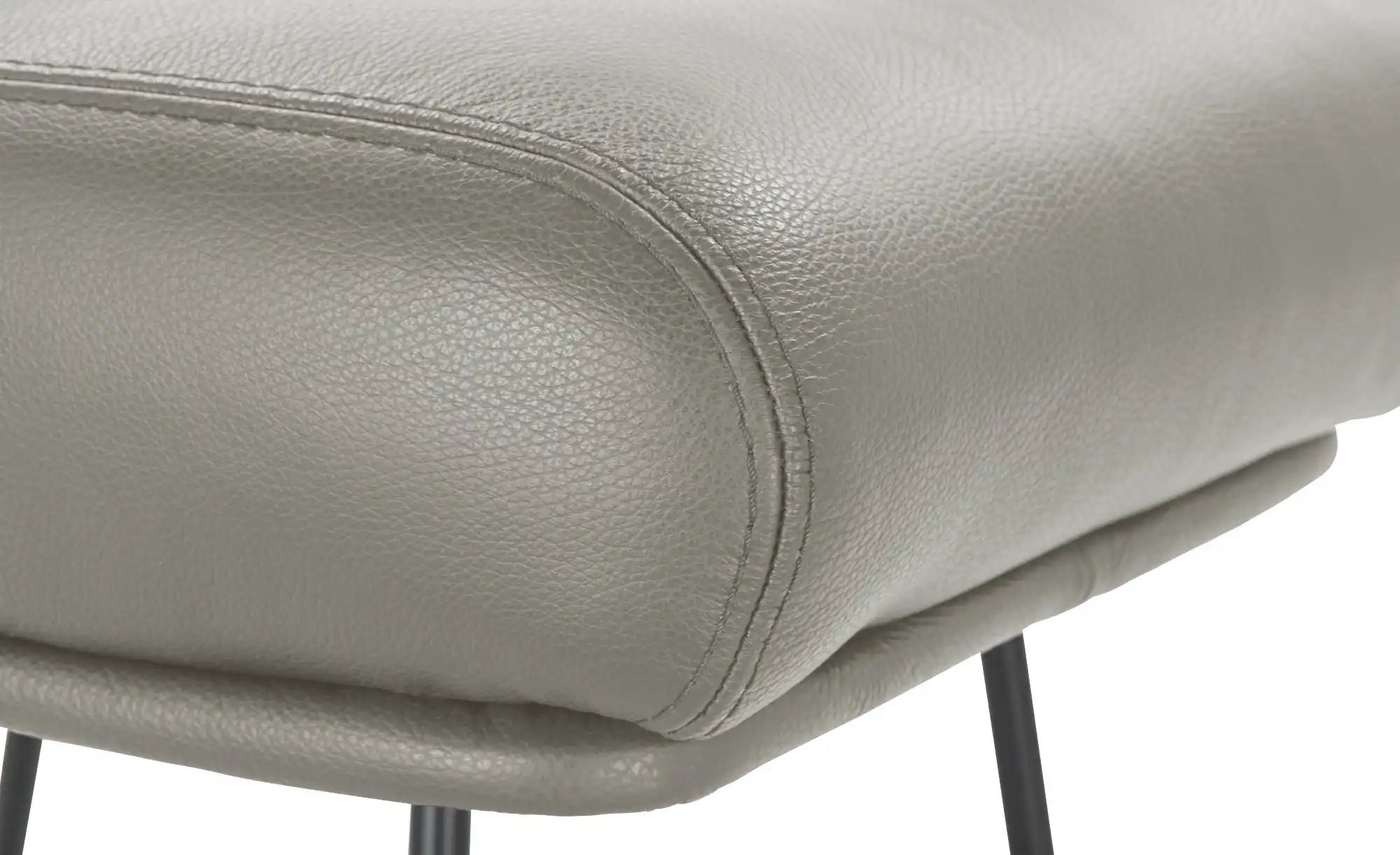 Thumbnail - Ravensberger Werkstätten Hocker Leder RW Wing ¦ grau ¦ Maße (cm): B: 63 H: 45 T: 42.0 Polstermöbel > Hocker - Höffner