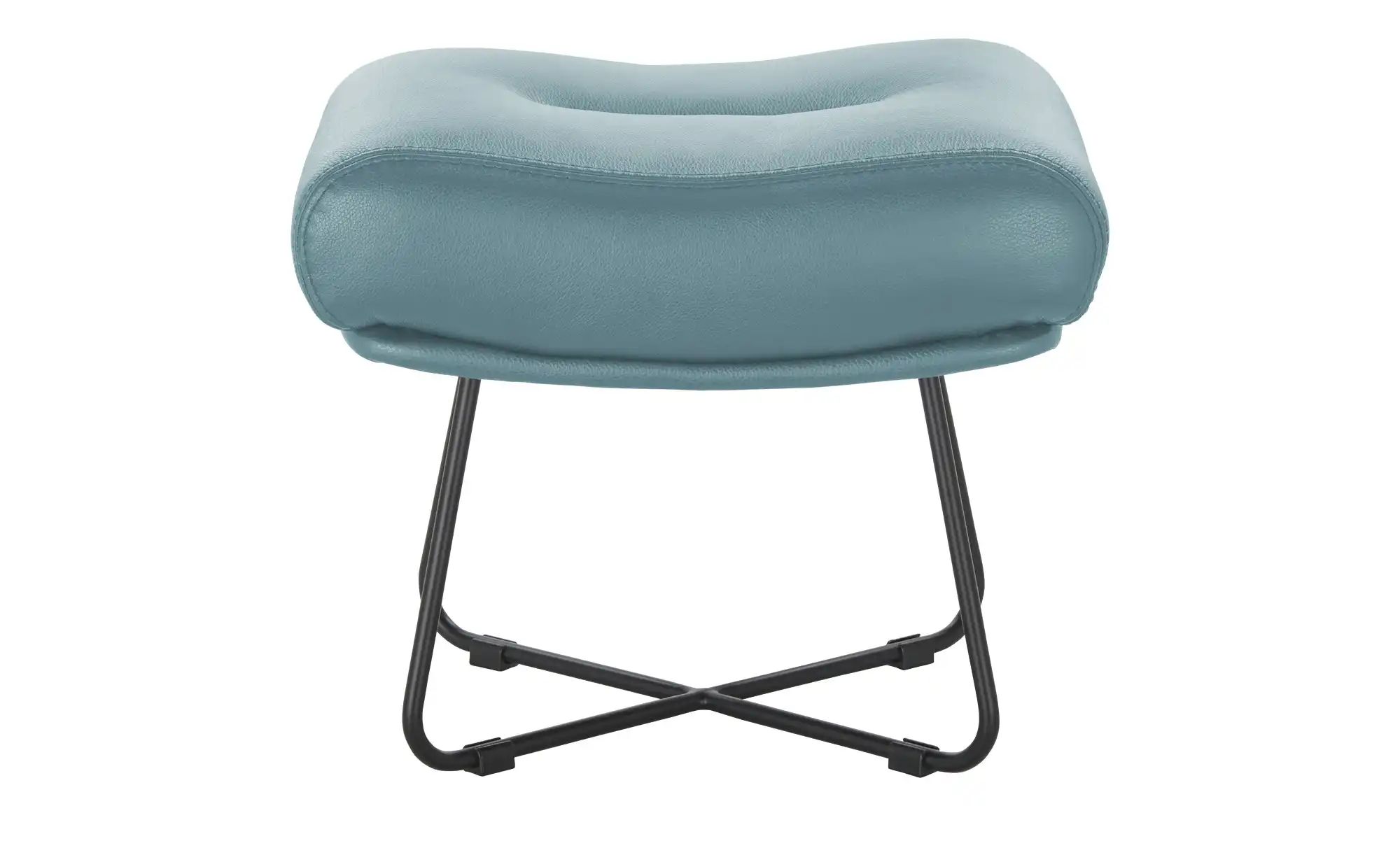 Thumbnail - Ravensberger Werkstätten Hocker Leder RW Wing ¦ blau ¦ Maße (cm): B: 63 H: 45 T: 42.0 Polstermöbel > Hocker - Höffner