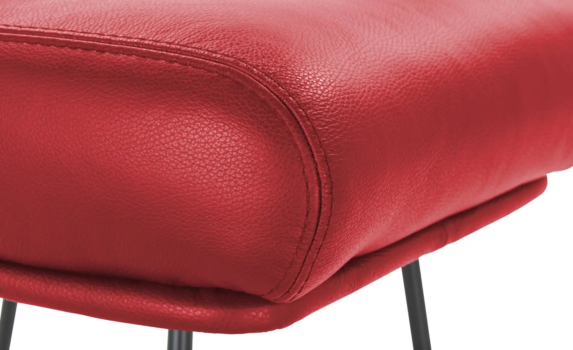 Thumbnail - Ravensberger Werkstätten Hocker Leder RW Wing ¦ rot ¦ Maße (cm): B: 63 H: 45 T: 42.0 Polstermöbel > Hocker - Höffner