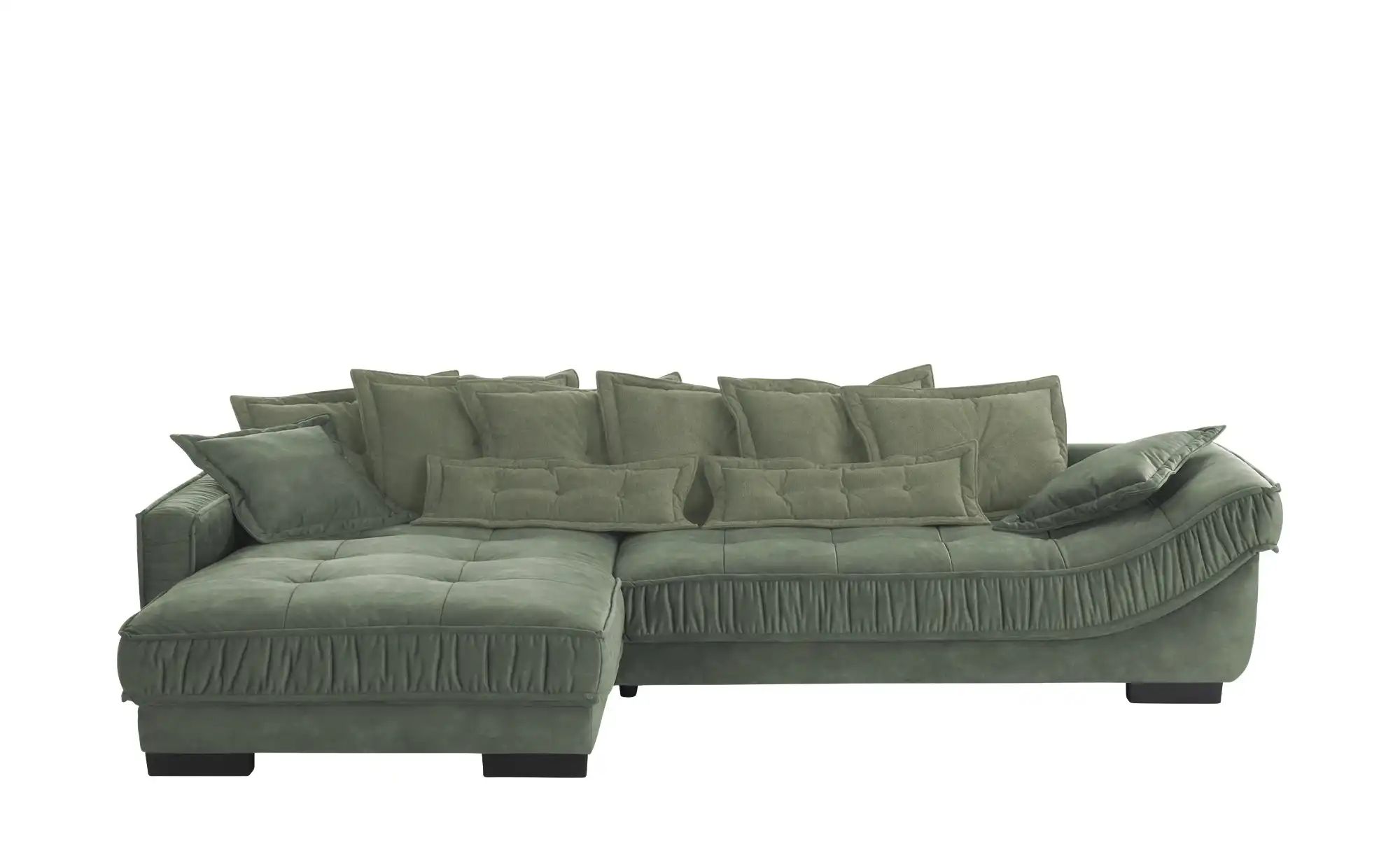 pop Ecksofa Zweifarbig Diwan III ¦ grün ¦ Maße (cm): B: 333 H: 90 T: 202 Po günstig online kaufen