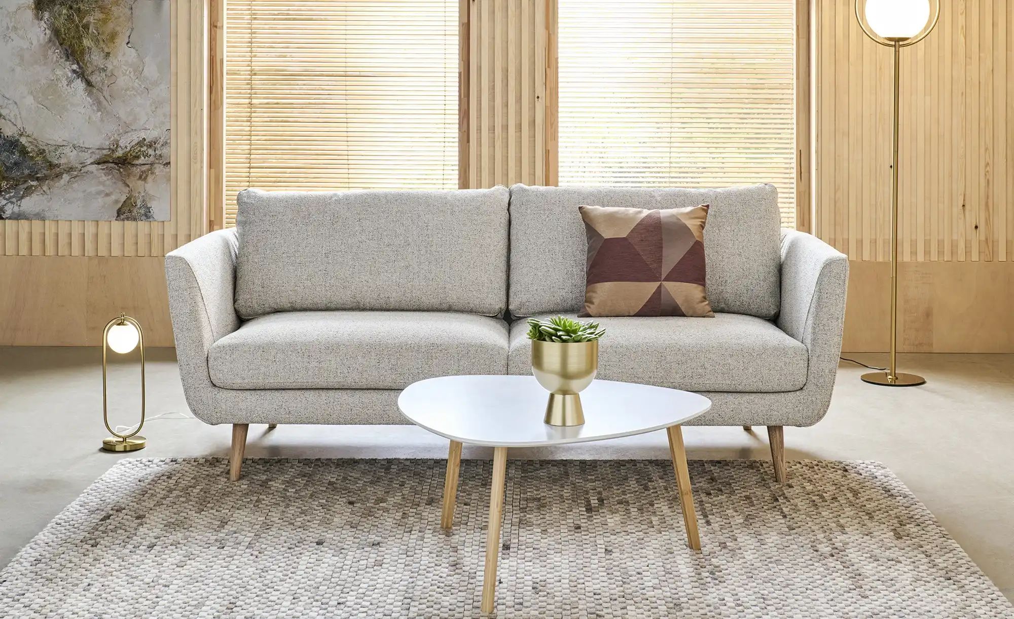 Sofa   Odith ¦ weiß ¦ Maße (cm): B: 207 H: 84 T: 94.0 Polstermöbel > Sofas günstig online kaufen